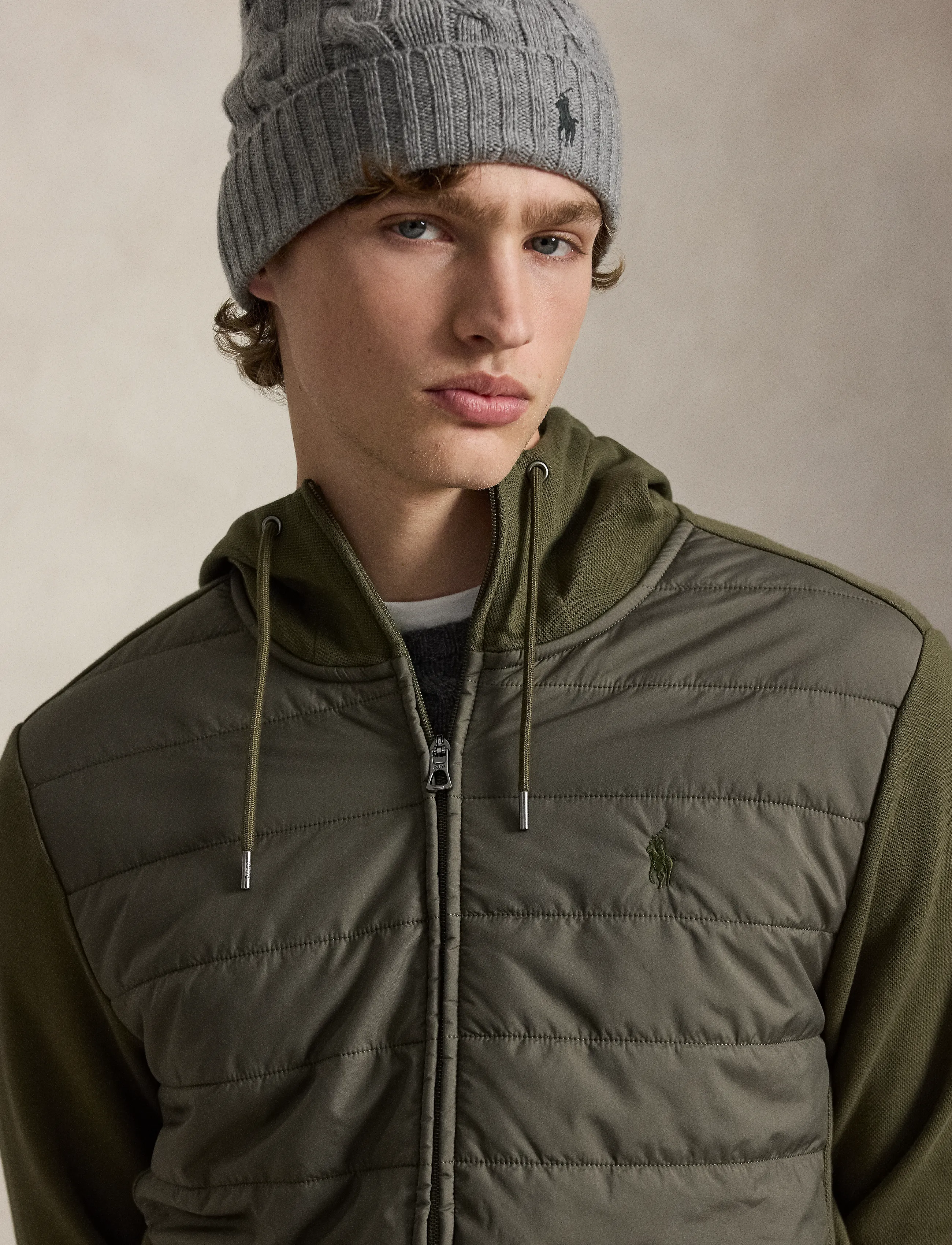 Polo Ralph Lauren - Hybrid Full-Zip Hoodie - hybridjakker - canopy olive - 5