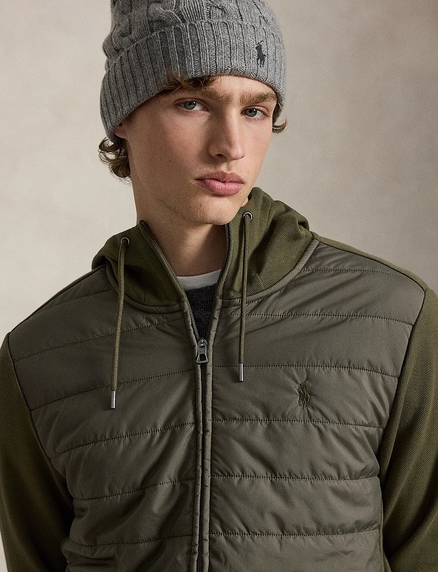 Polo Ralph Lauren - Hybrid Full-Zip Hoodie - hybridjakker - canopy olive - 5