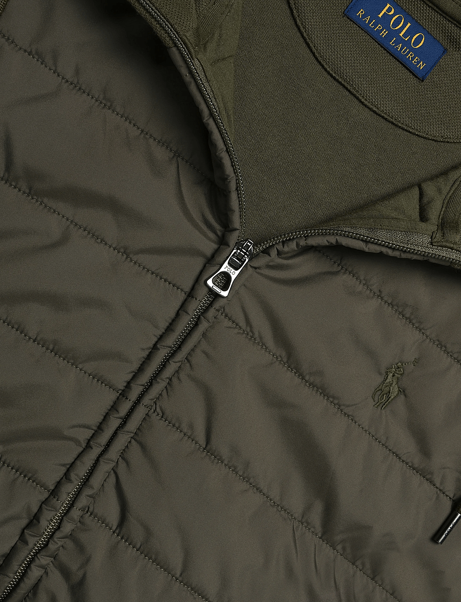 Polo Ralph Lauren - Hybrid Full-Zip Hoodie - hübriidjoped - canopy olive - 2