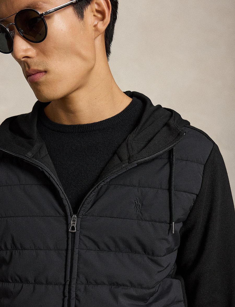Polo Ralph Lauren - Hybrid Full-Zip Hoodie - hübriidjoped - polo black - 3