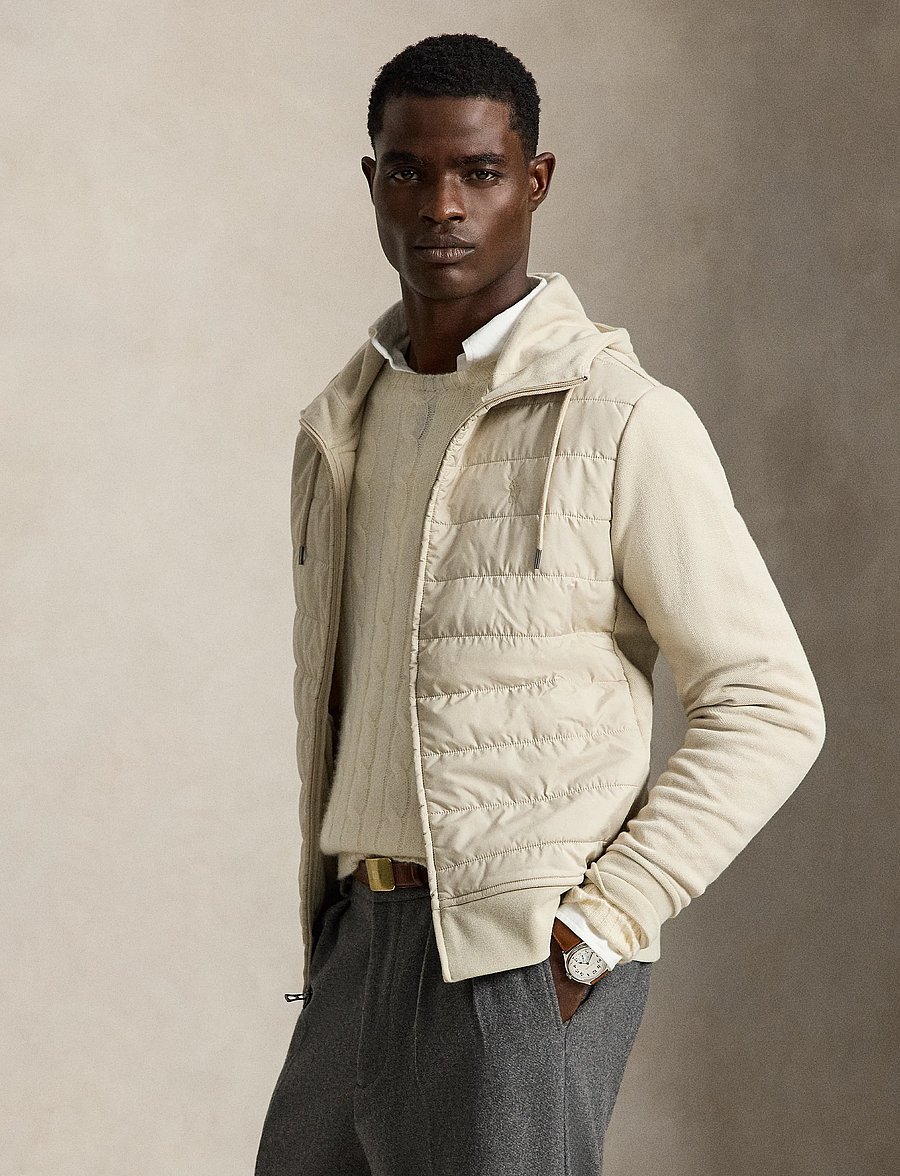 Polo Ralph Lauren - Hybrid Full-Zip Hoodie - hybrid-jacken - stoneware grey - 4