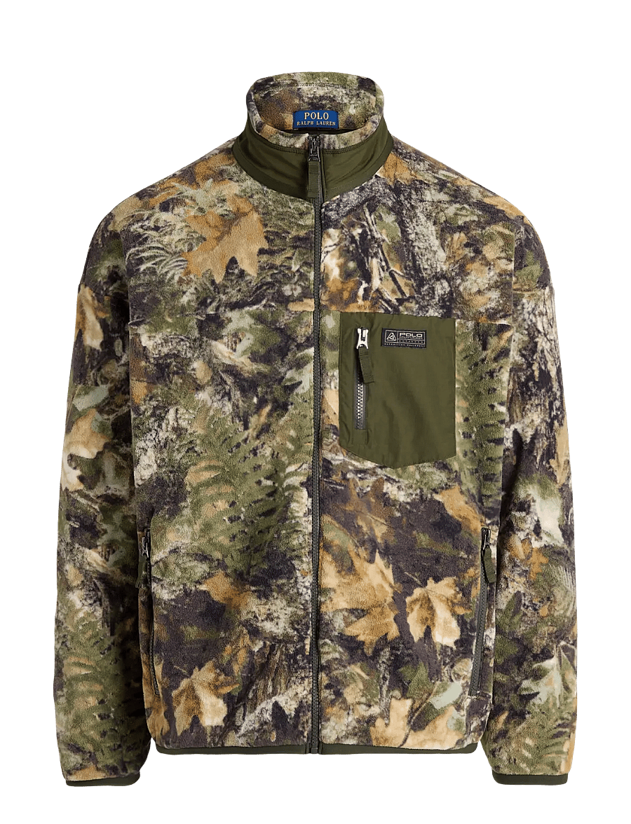 Polo Ralph Lauren - Relaxed Fit Forest-Print Fleece Jacket - hybrid-jacken - forest camo - 0