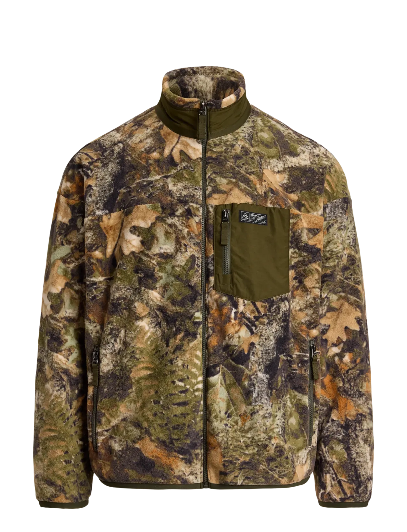 Polo Ralph Lauren - Relaxed Fit Forest-Print Fleece Jacket - bomber jackets - forest camo - 2