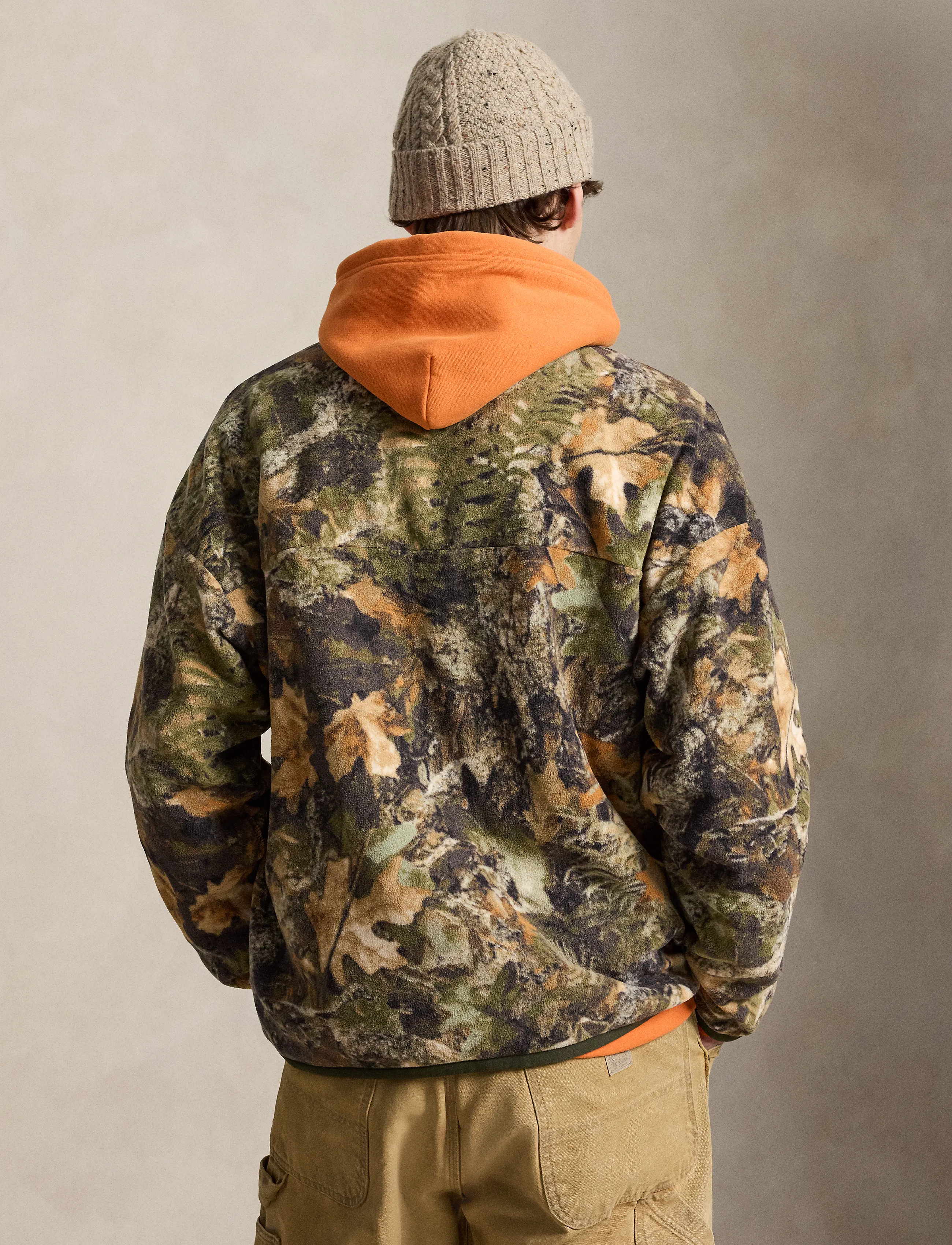 Polo Ralph Lauren - Relaxed Fit Forest-Print Fleece Jacket - bomber jackets - forest camo - 4