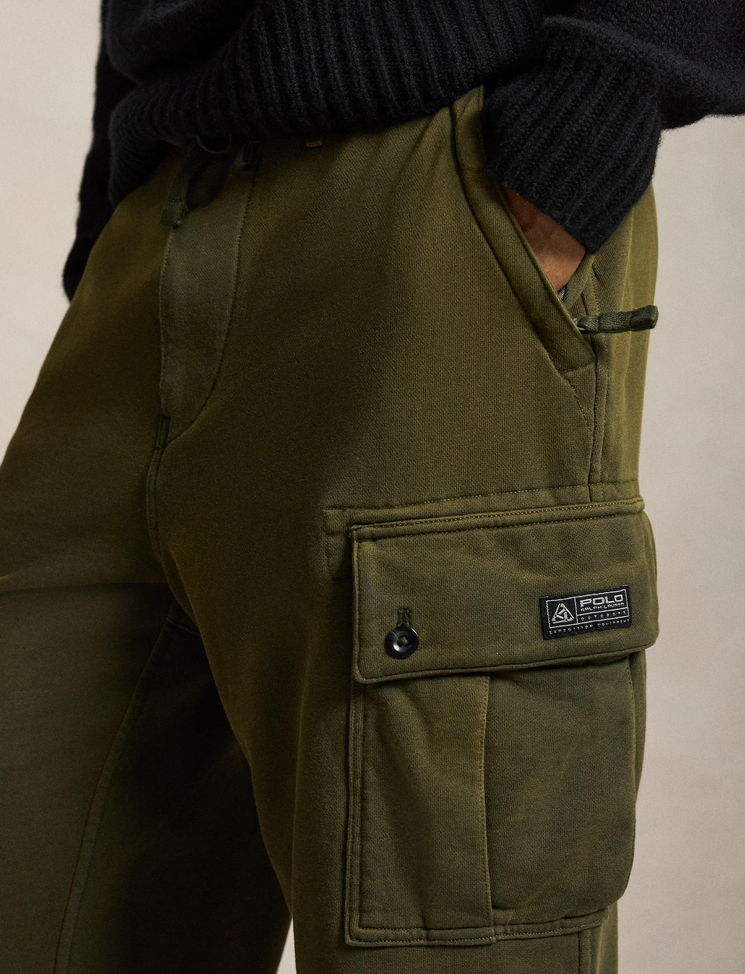 Polo Ralph Lauren - Loopback Fleece Cargo Pant - cargo pants - company olive - 3