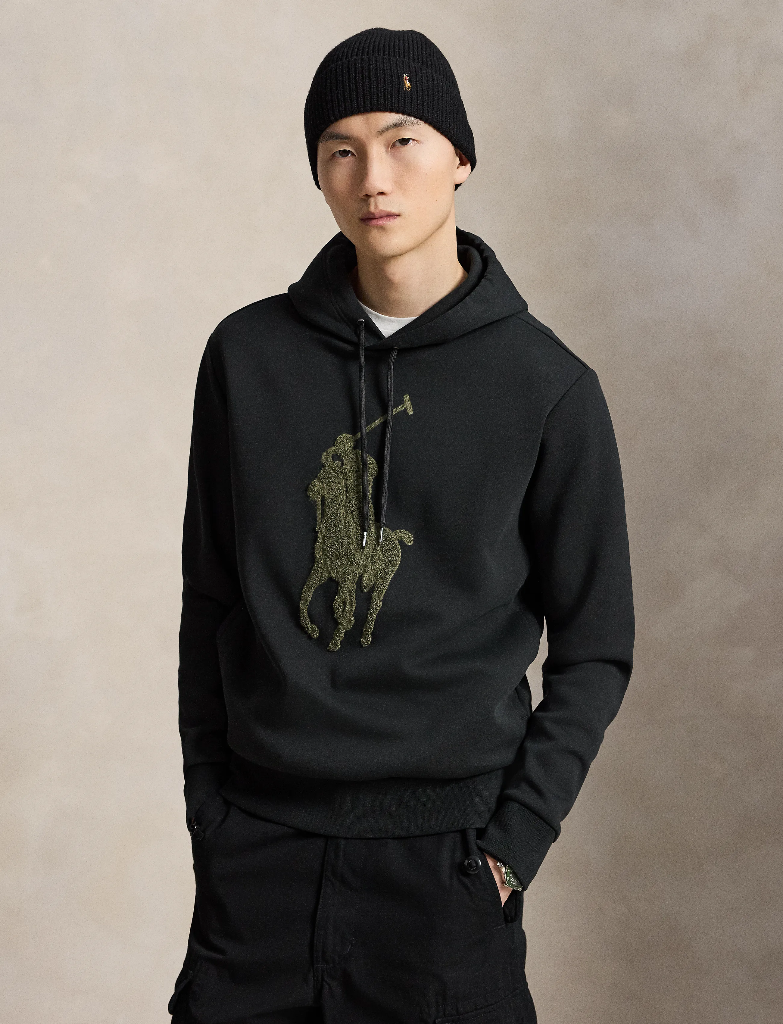 Polo Ralph Lauren Big Pony Double-Knit Hoodie - Vis alt - POLO BLACK / black