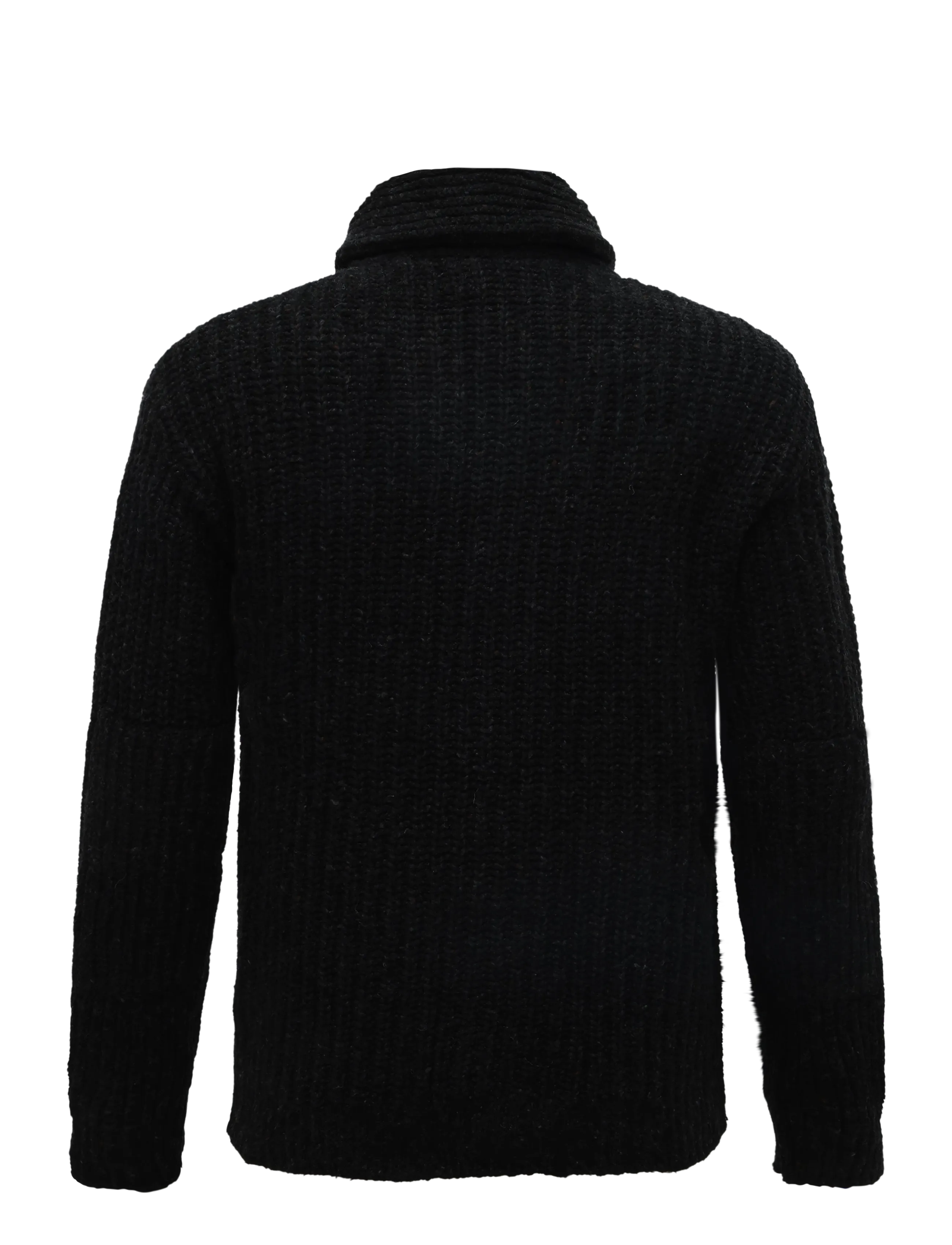 Polo Ralph Lauren - Wool-Blend Shawl Cardigan - cardigans - black marl - 1