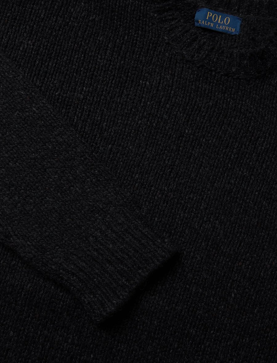 Polo Ralph Lauren - Wool-Blend Crewneck Sweater - rundhals - black marl - 2