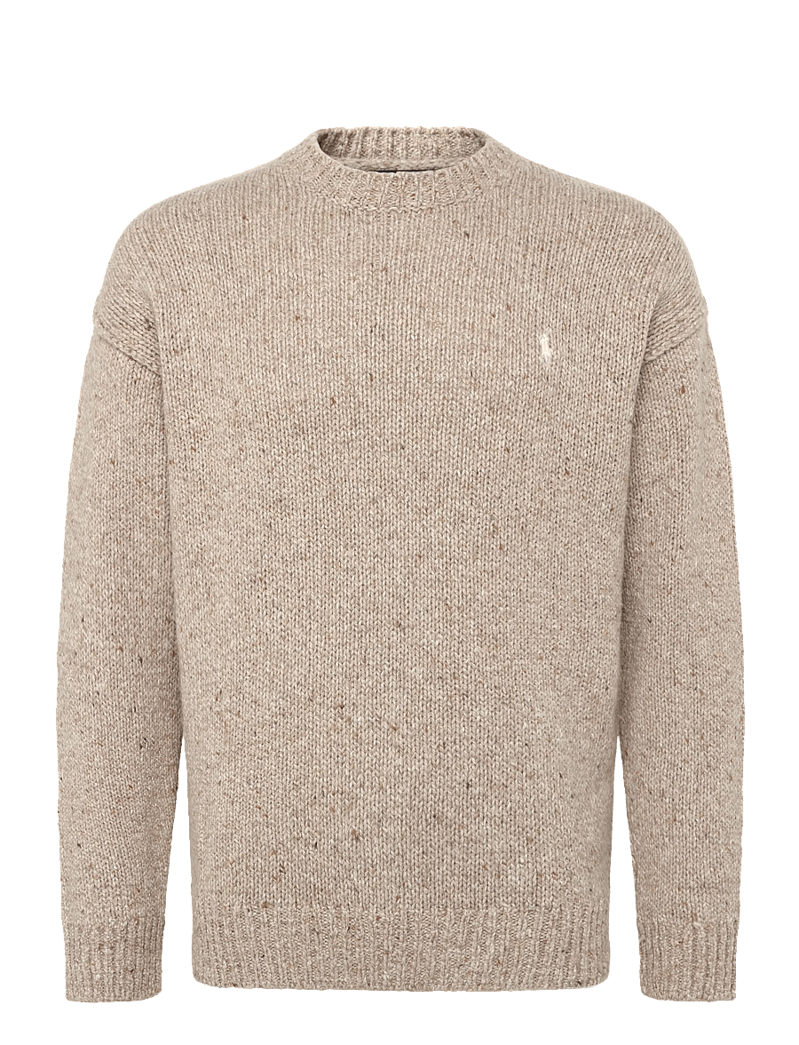 Polo Ralph Lauren - Wool-Blend Crewneck Sweater - round necks - oatmeal marl - 2
