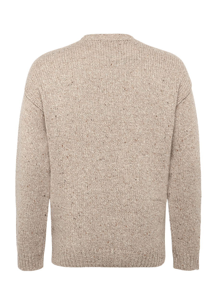 Polo Ralph Lauren - Wool-Blend Crewneck Sweater - round necks - oatmeal marl - 3