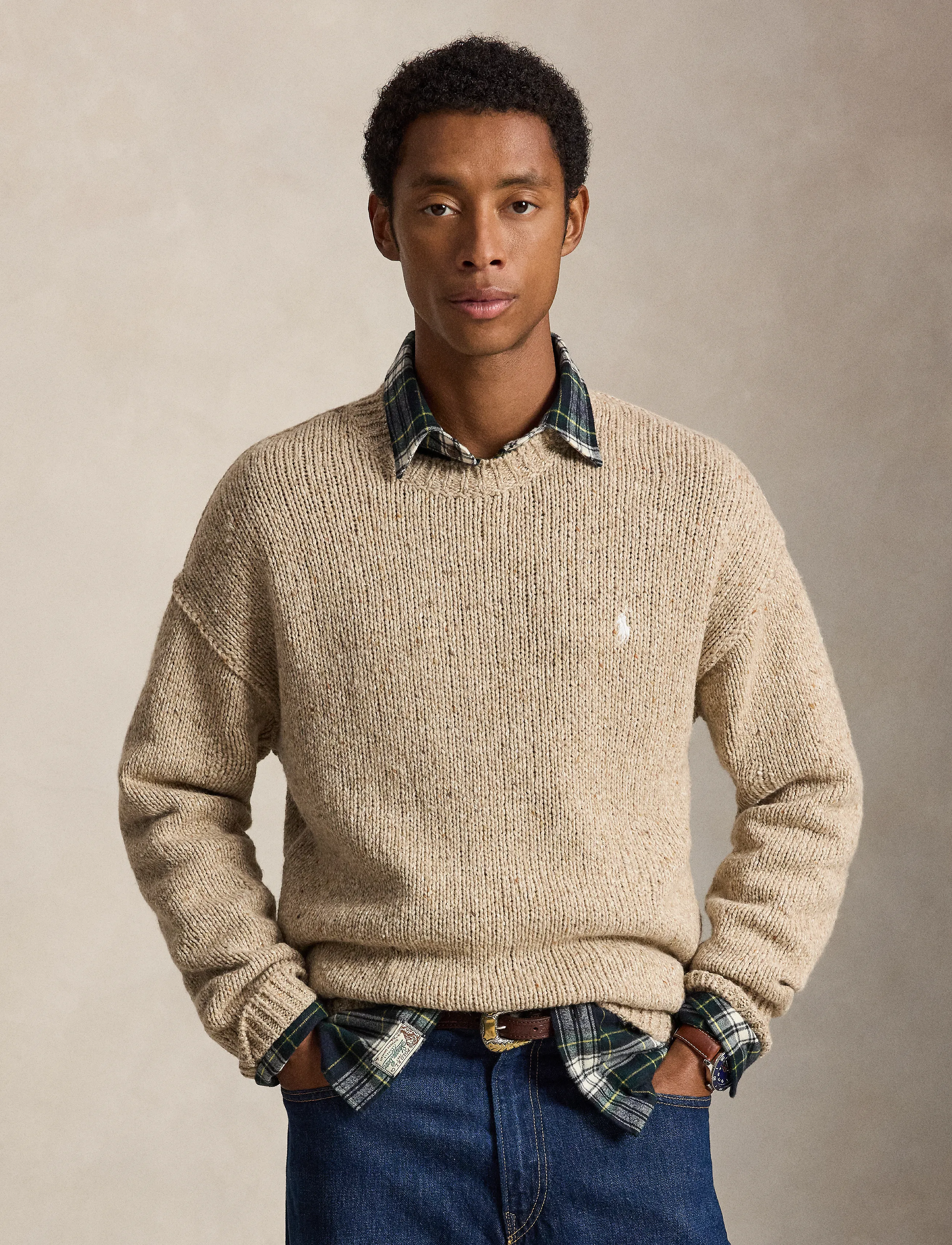 Wool-Blend Crewneck Sweater
