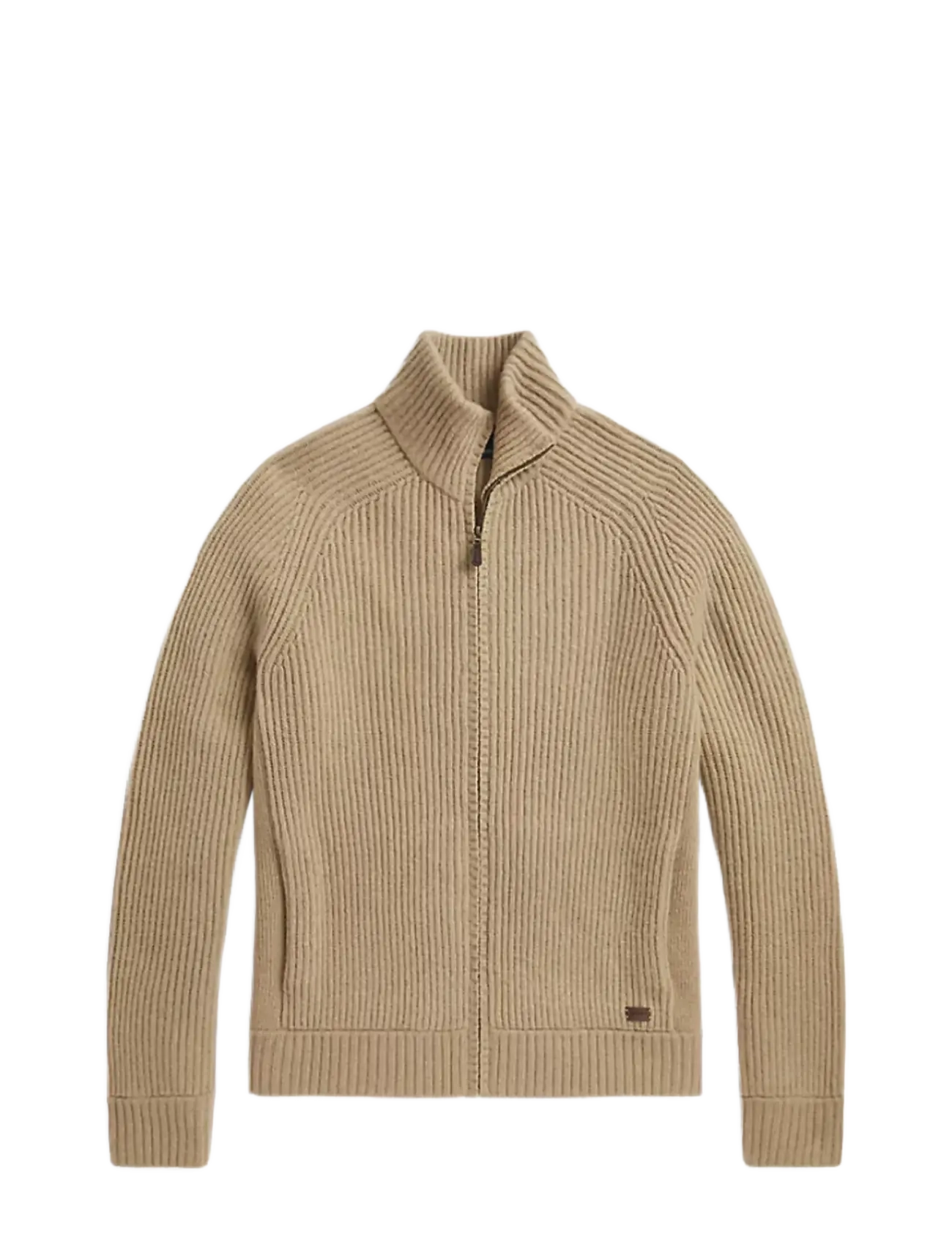 Polo Ralph Lauren Wool-Cashmere Full-Zip Sweater - Strik - CAMEL MELANGE / beige