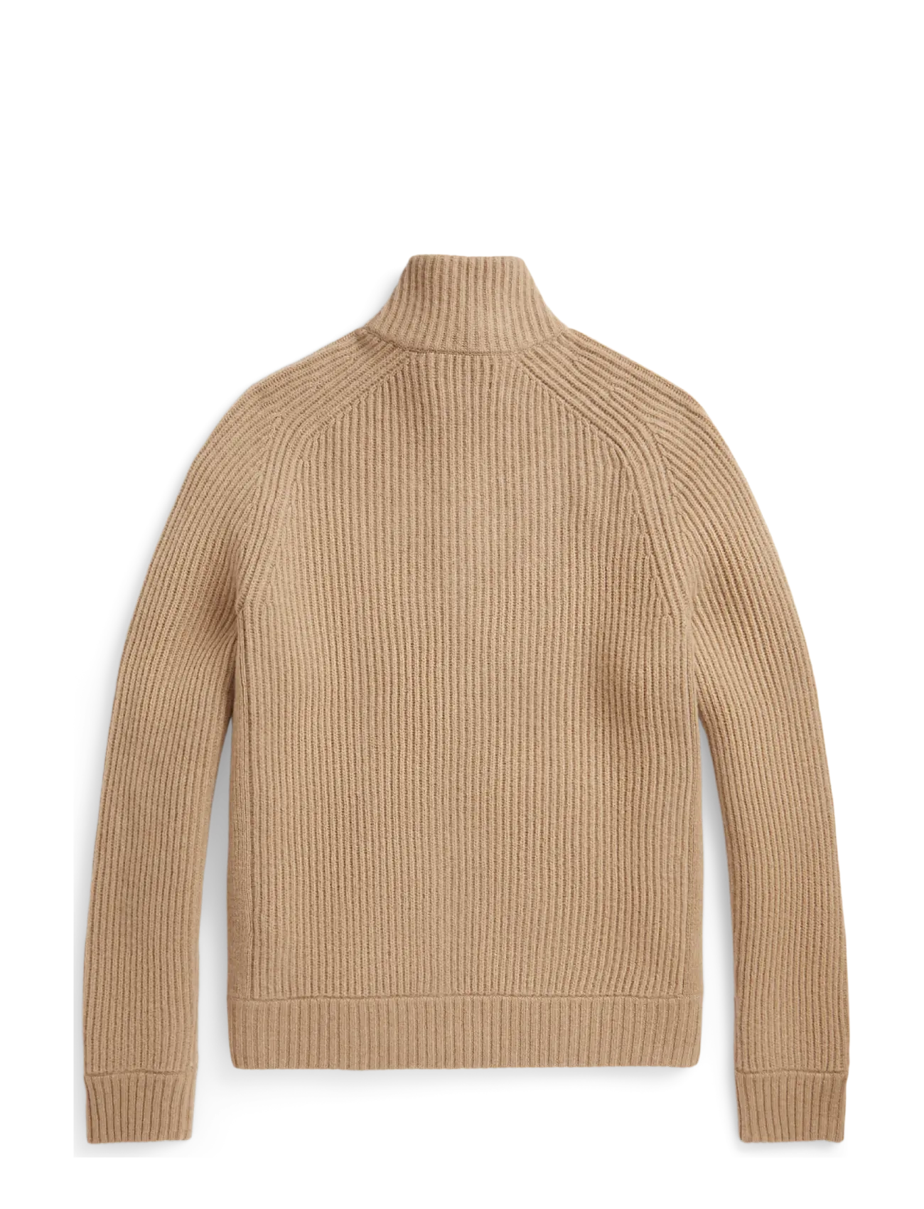 Polo Ralph Lauren - Wool-Cashmere Full-Zip Sweater - fullzip strik - camel melange - 1
