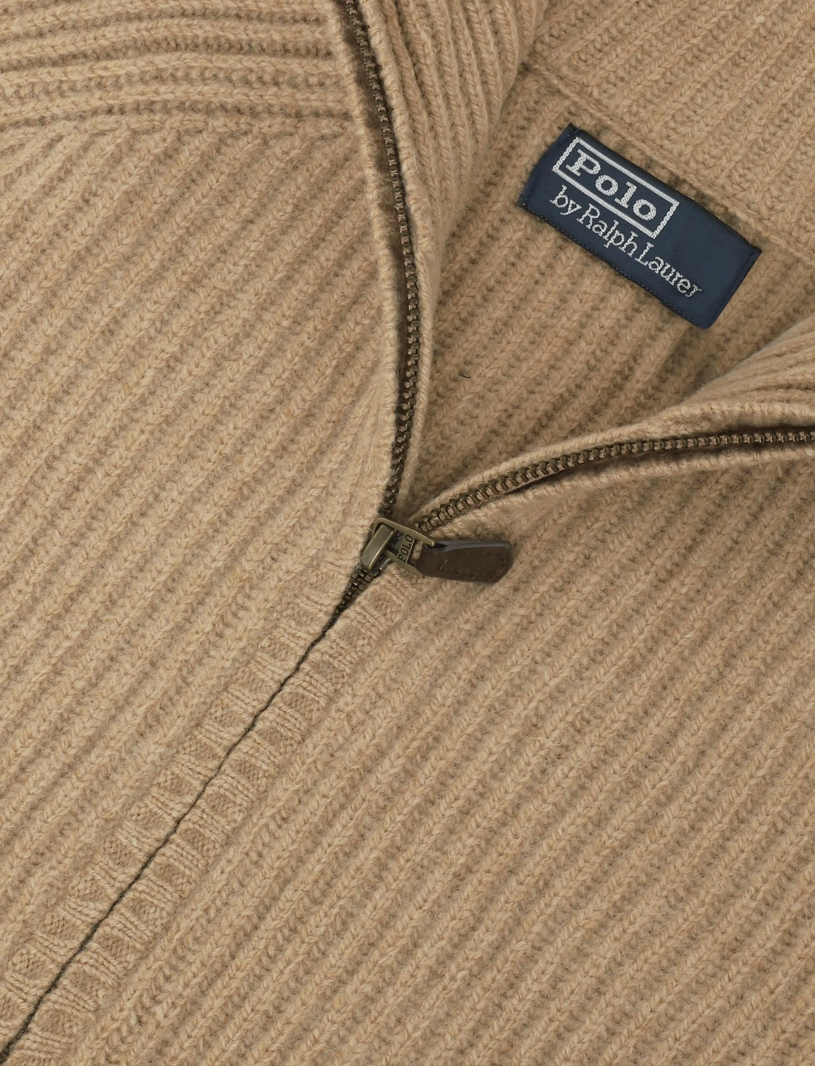 Polo Ralph Lauren - Wool-Cashmere Full-Zip Sweater - lukuga džemprid - camel melange - 5