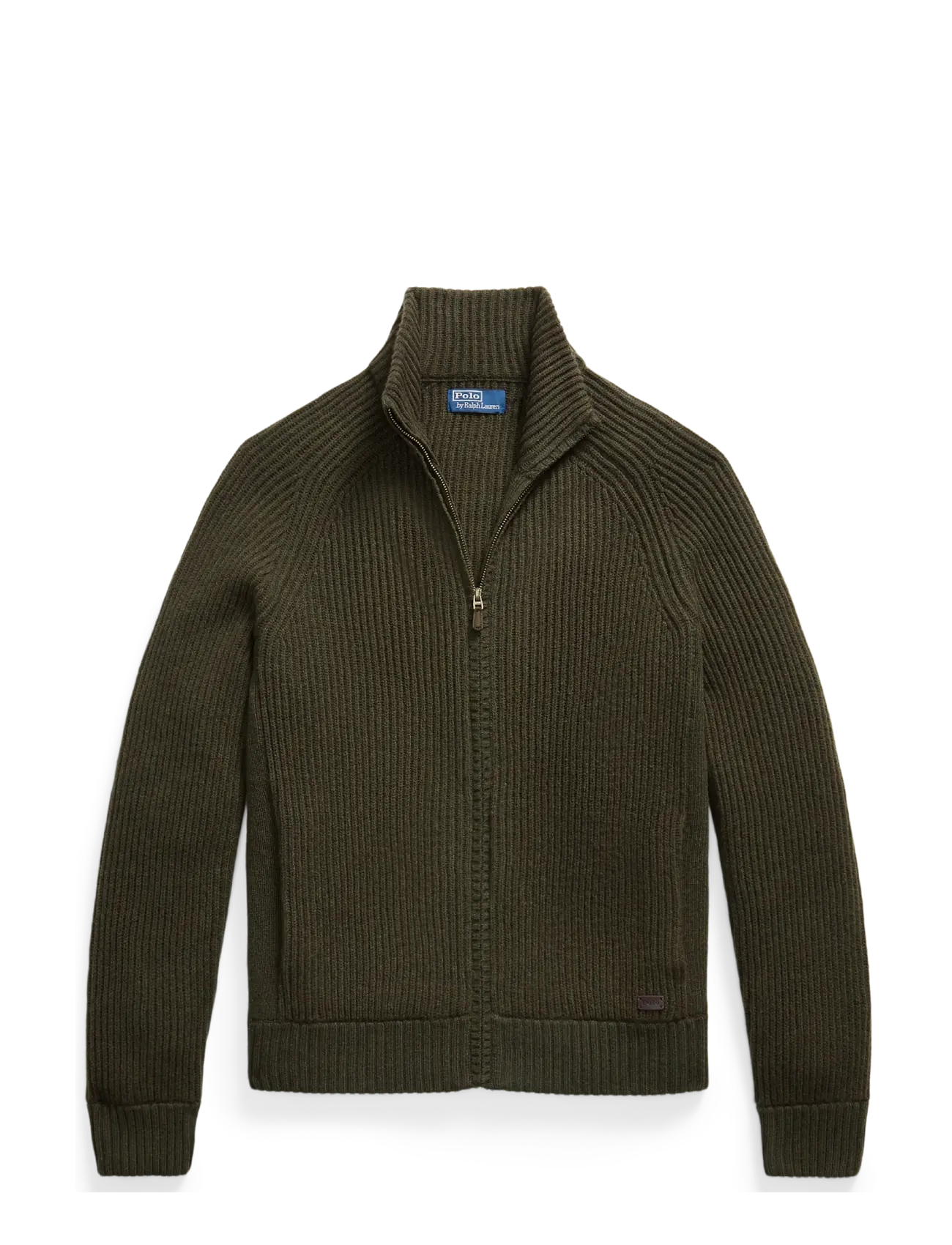 Polo Ralph Lauren Wool-Cashmere Full-Zip Sweater - Riided - EKANITE OLIVE HTH / khaki/green