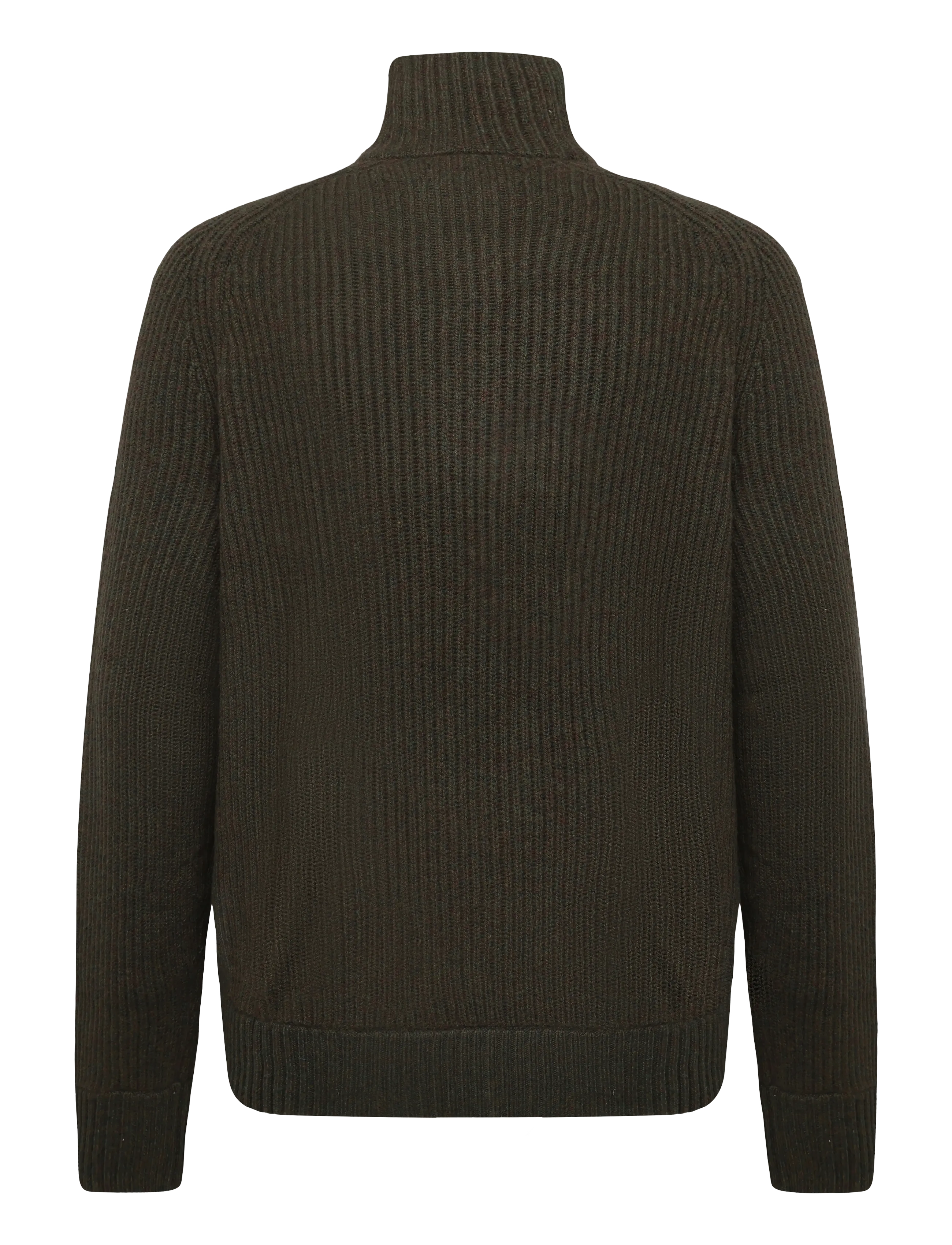 Polo Ralph Lauren - Wool-Cashmere Full-Zip Sweater - pullover mit durchgehendem reißverschluss - ekanite olive hth - 3