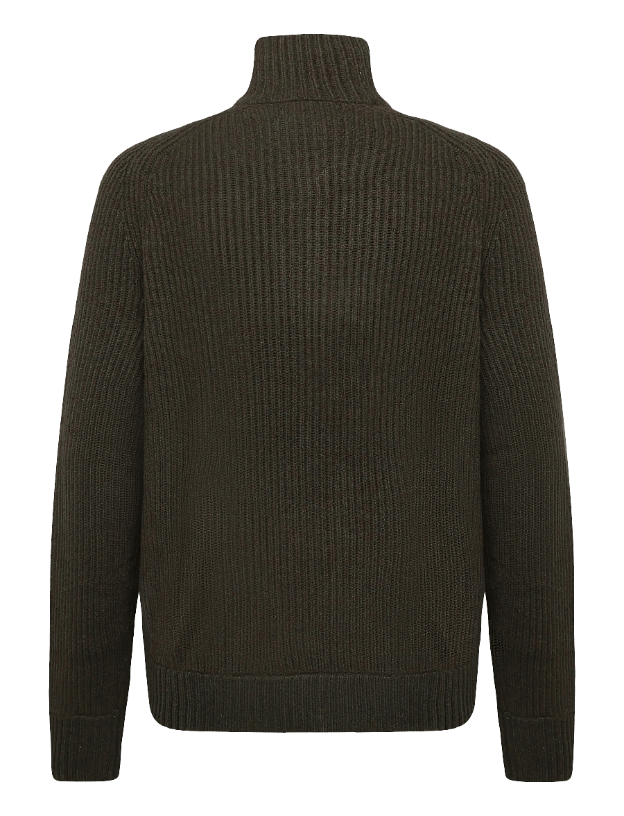 Polo Ralph Lauren - Wool-Cashmere Full-Zip Sweater - pullover mit durchgehendem reißverschluss - ekanite olive hth - 3