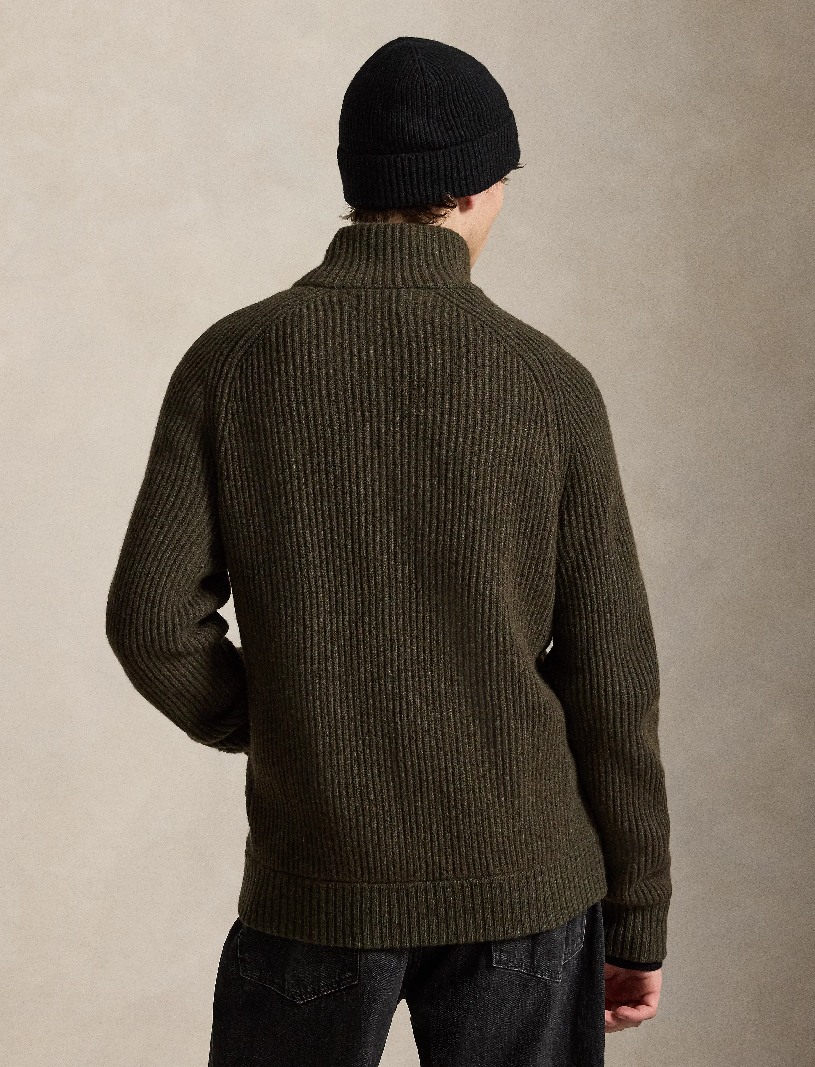 Polo Ralph Lauren - Wool-Cashmere Full-Zip Sweater - pullover mit durchgehendem reißverschluss - ekanite olive hth - 4