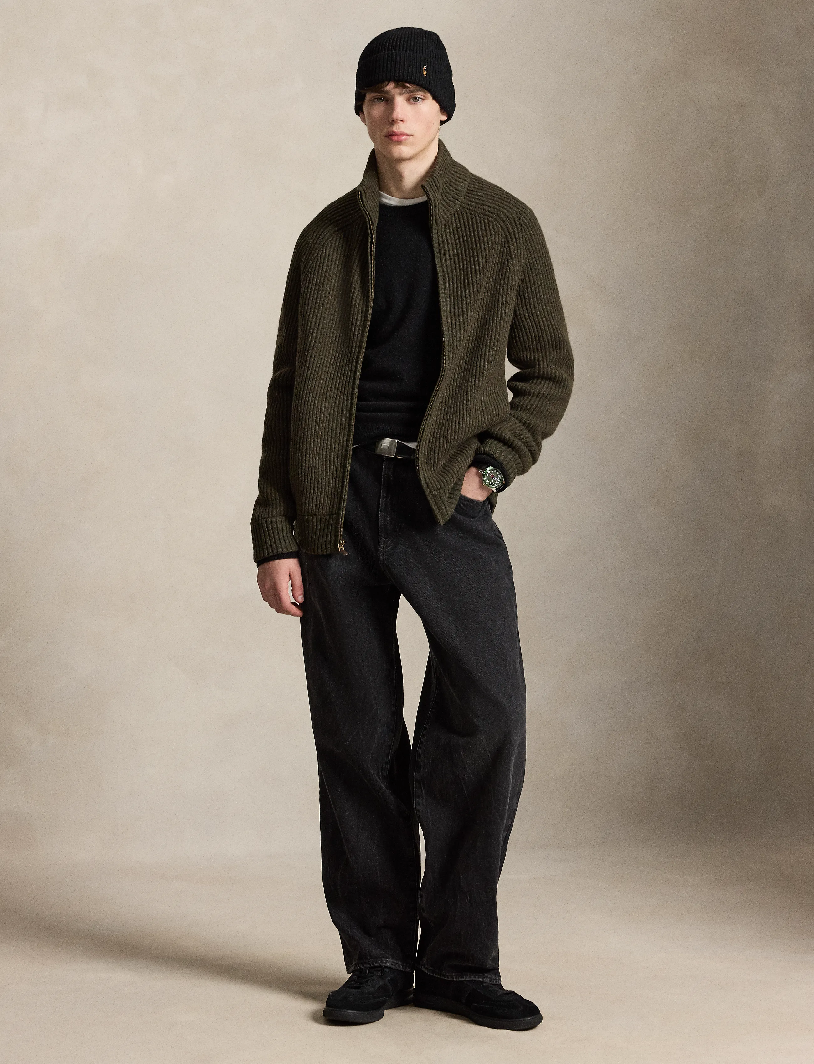 Polo Ralph Lauren Wool-Cashmere Full-Zip Sweater stickade tröjor herr – bild 5
