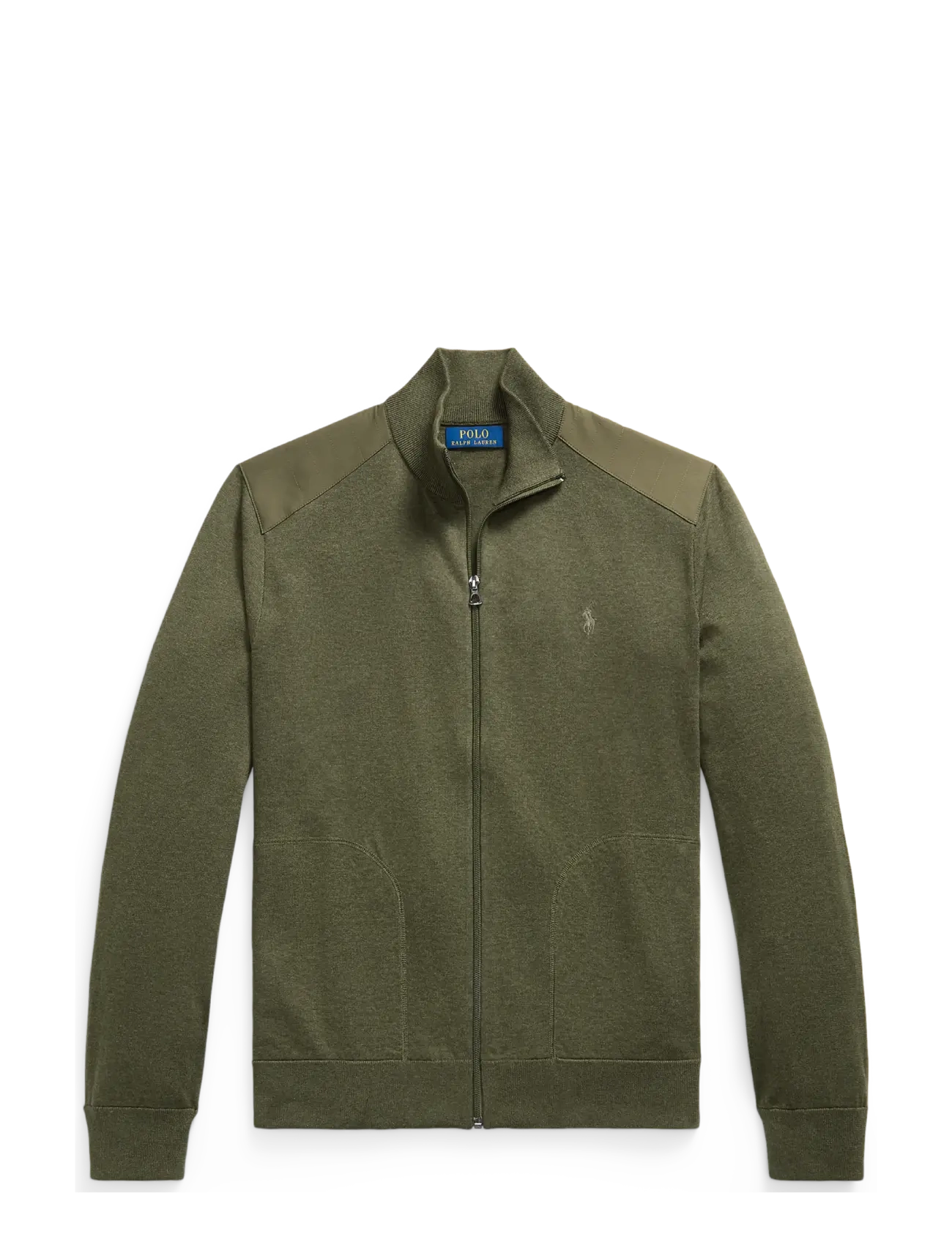 Polo Ralph Lauren Hybrid Mockneck Cardigan - Polo Ralph Lauren - OLIVE COMBO / khaki/green