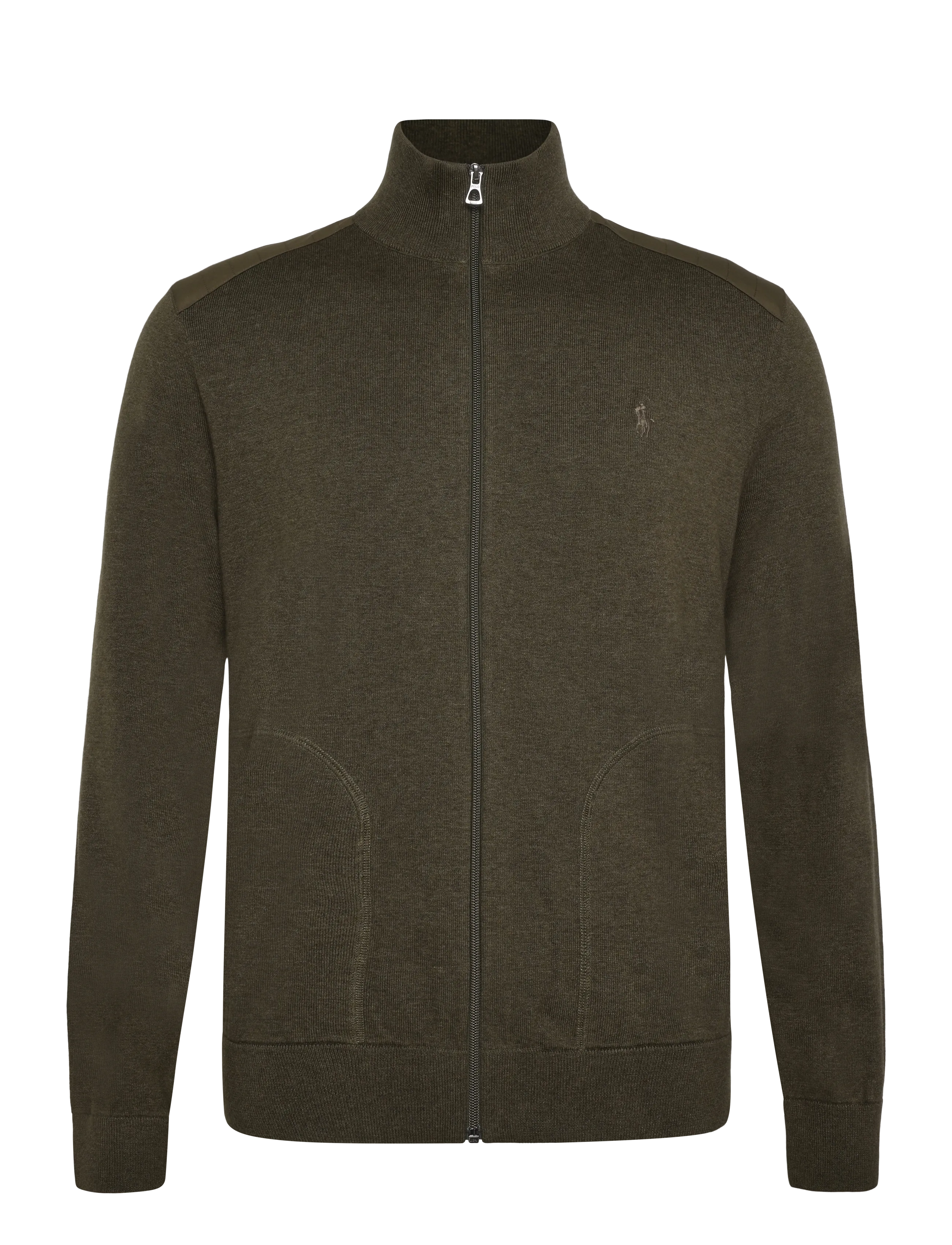 Polo Ralph Lauren Hybrid Mockneck Cardigan - Strik - OLIVE COMBO / khaki/green