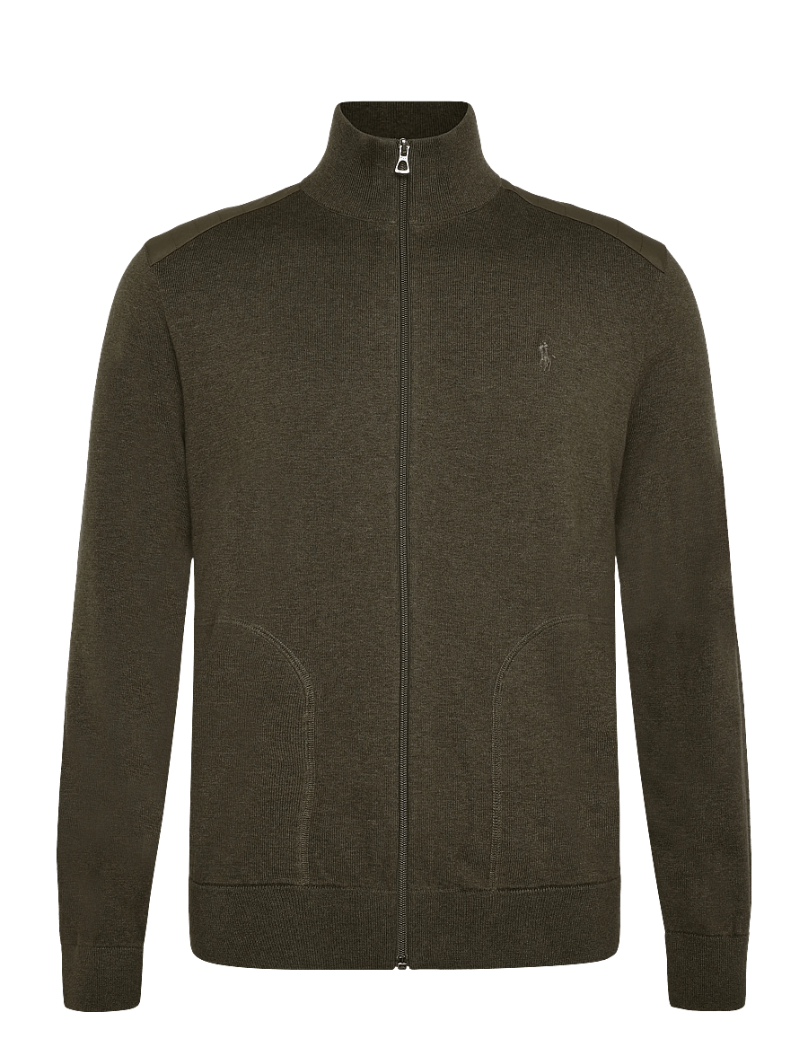 Polo Ralph Lauren - Hybrid Mockneck Cardigan - cardigans - olive combo - 0