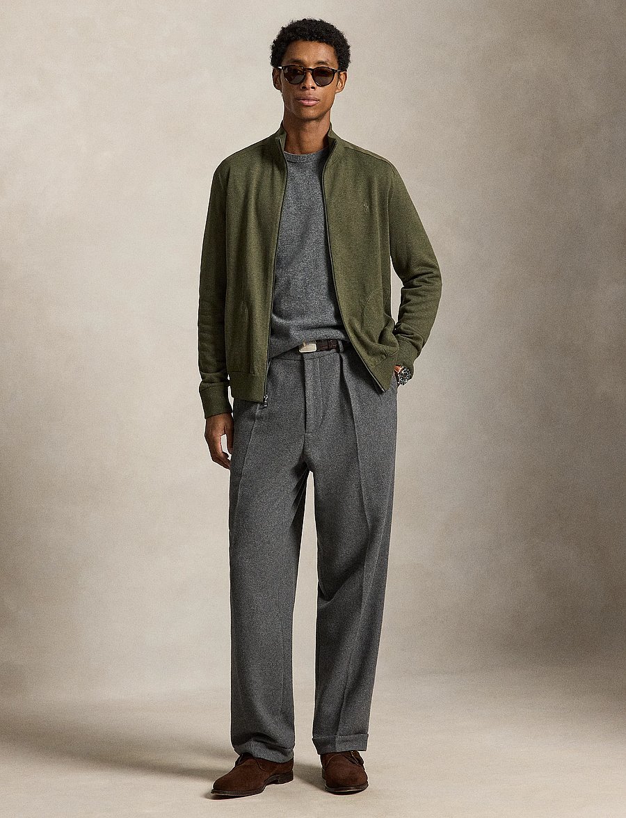 Polo Ralph Lauren - Hybrid Mockneck Cardigan - cardigans - olive combo - 5