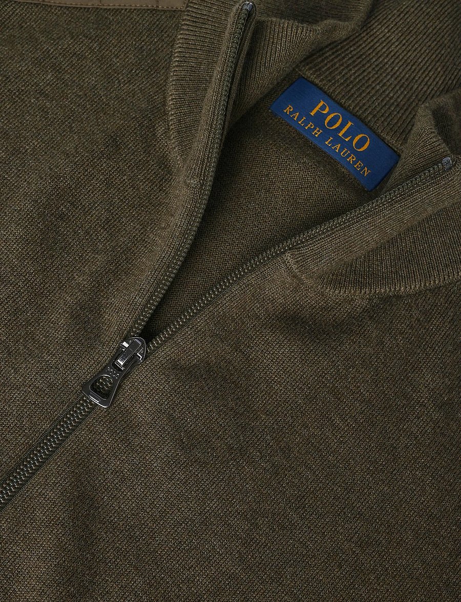 Polo Ralph Lauren - Hybrid Mockneck Cardigan - cardigans - olive combo - 2