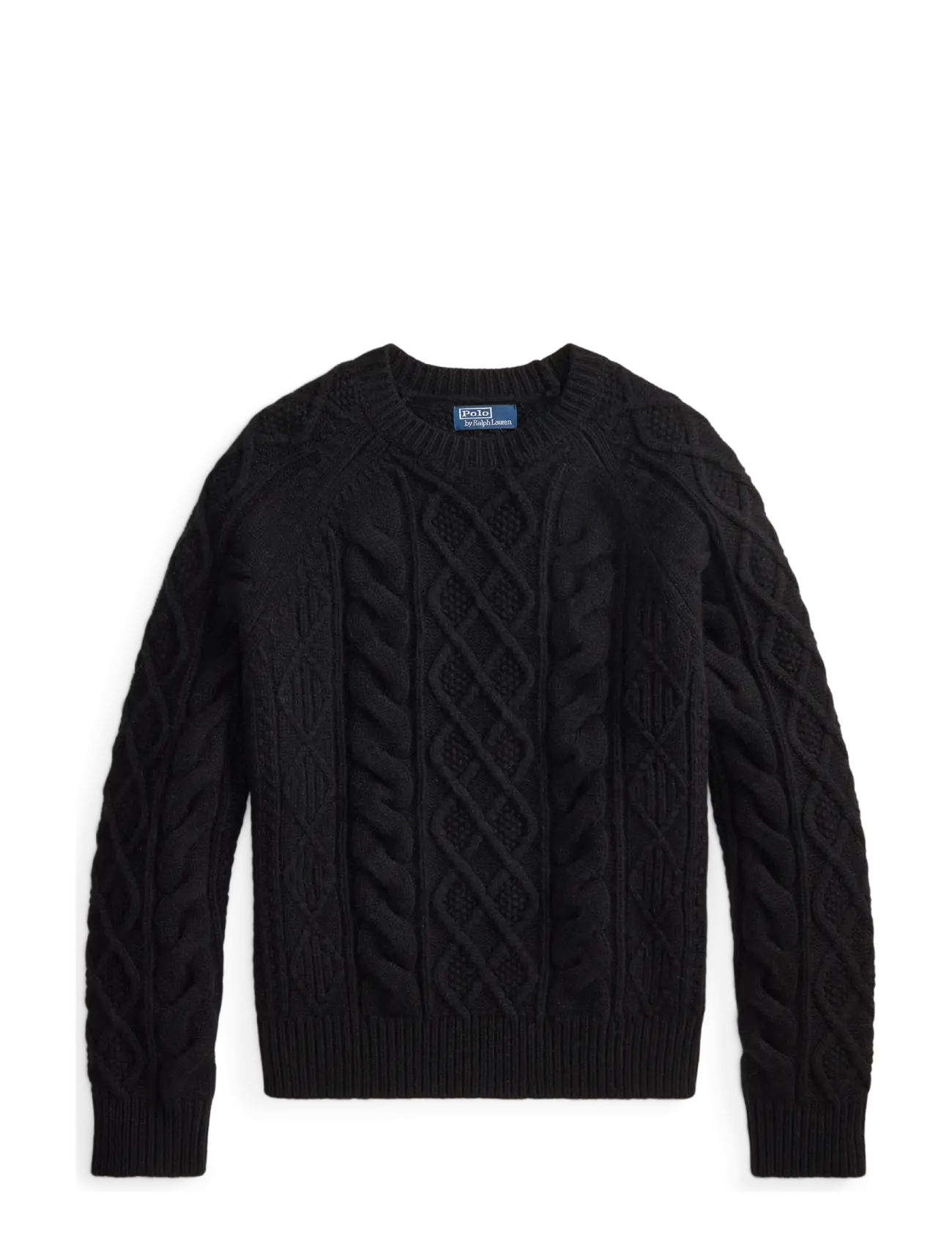 Polo Ralph Lauren Aran-stickad tröja i ull-alpacka - Fall 2026 - POLO BLACK / black