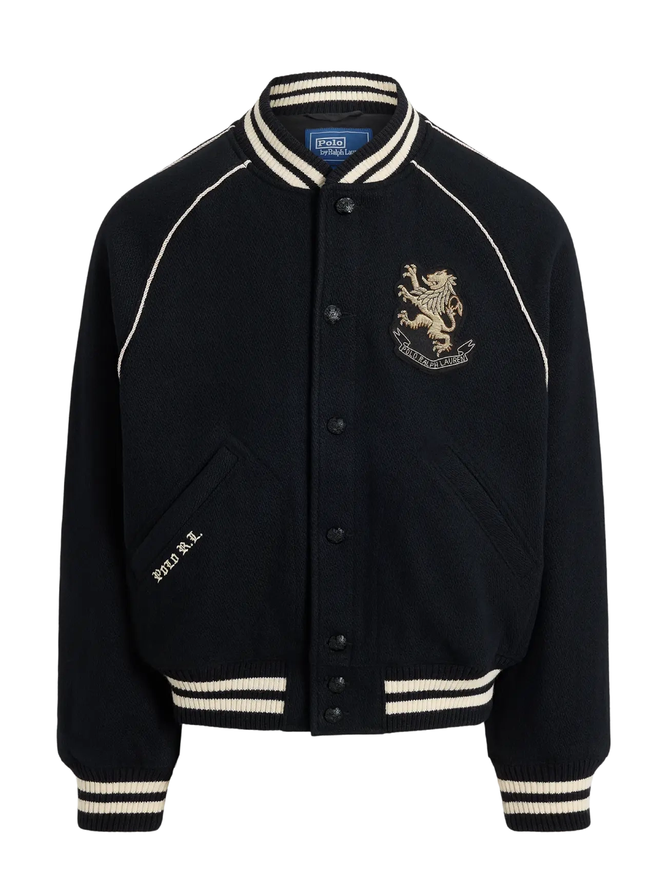 Polo Ralph Lauren Bullion-Patch Wool-Blend Jacket - Neue Mode - POLO BLACK / black