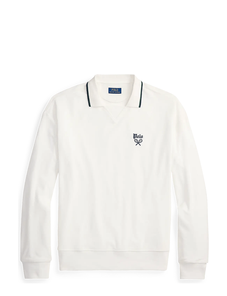 Polo Ralph Lauren - Terry Polo-Collar Sweatshirt - pitkähihaiset - white - 1