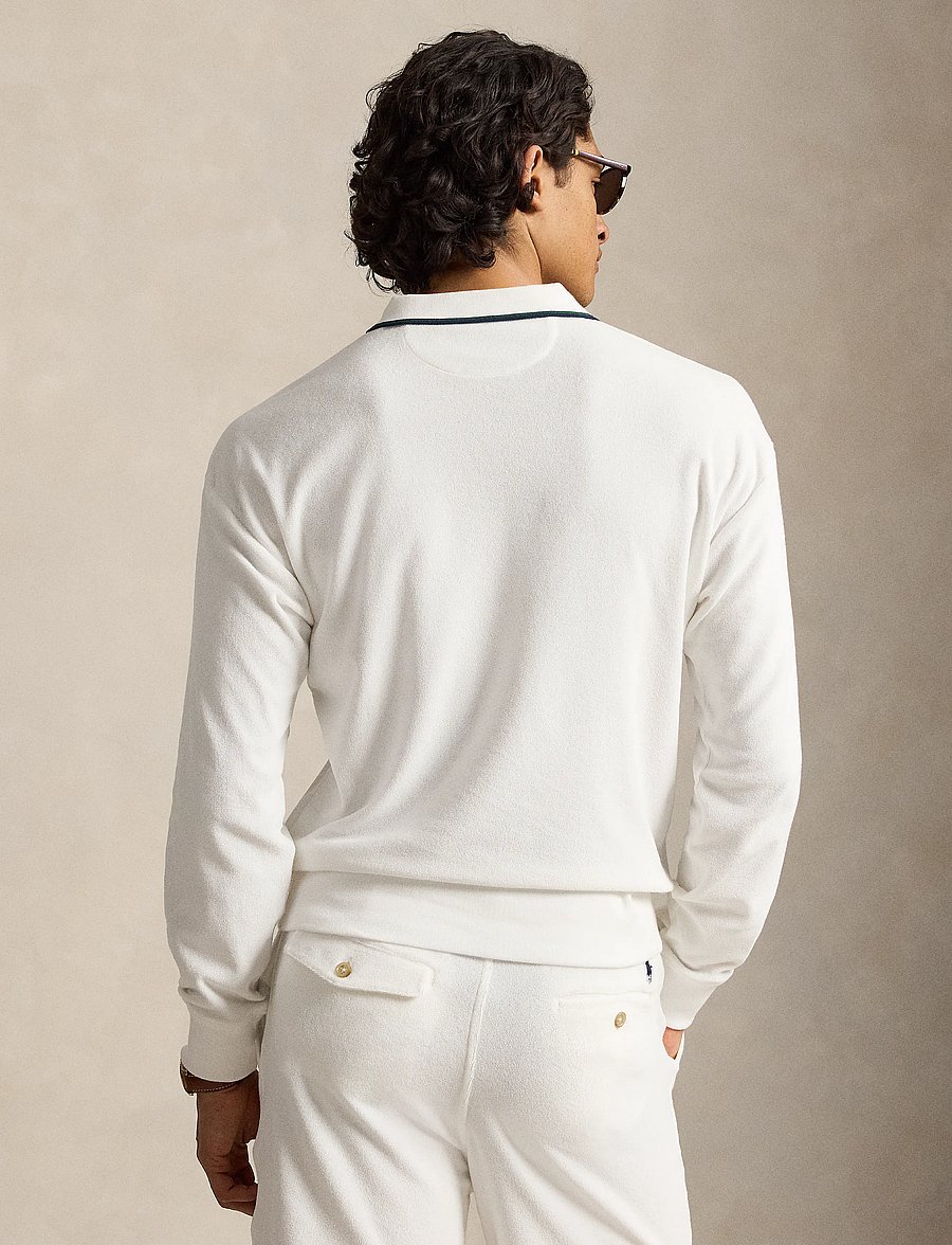 Polo Ralph Lauren - Terry Polo-Collar Sweatshirt - pitkähihaiset - white - 2