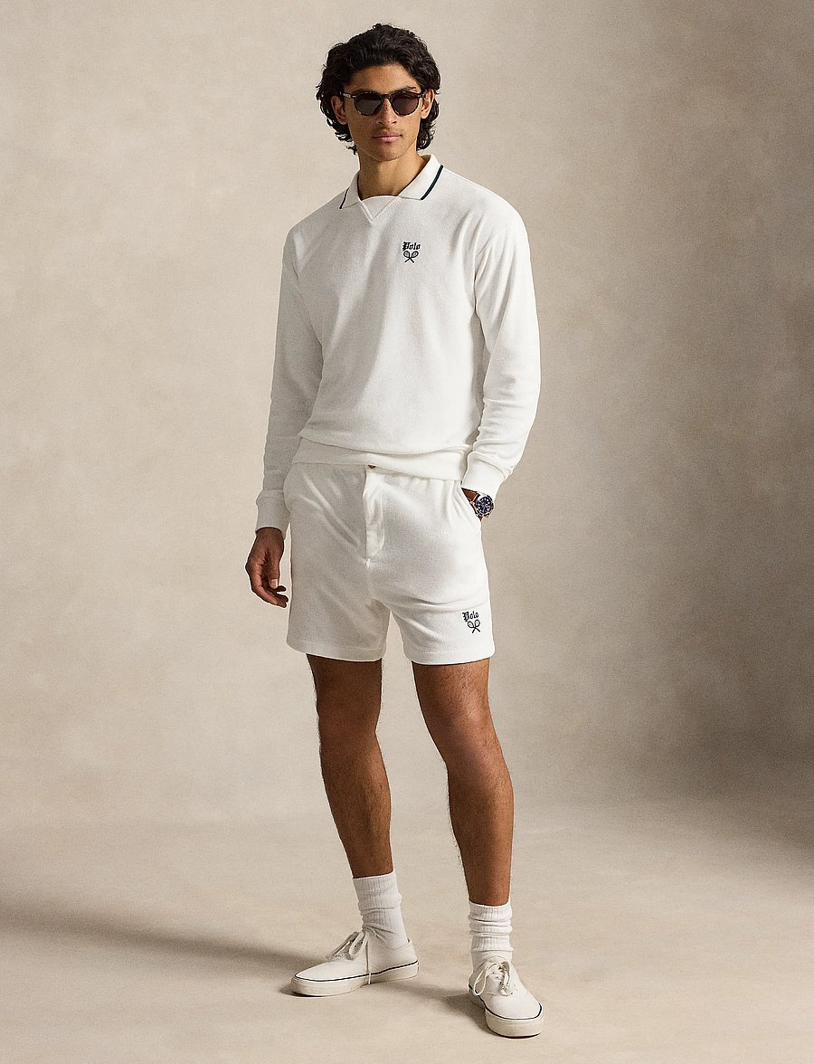 Polo Ralph Lauren - Terry Polo-Collar Sweatshirt - pitkähihaiset - white - 3