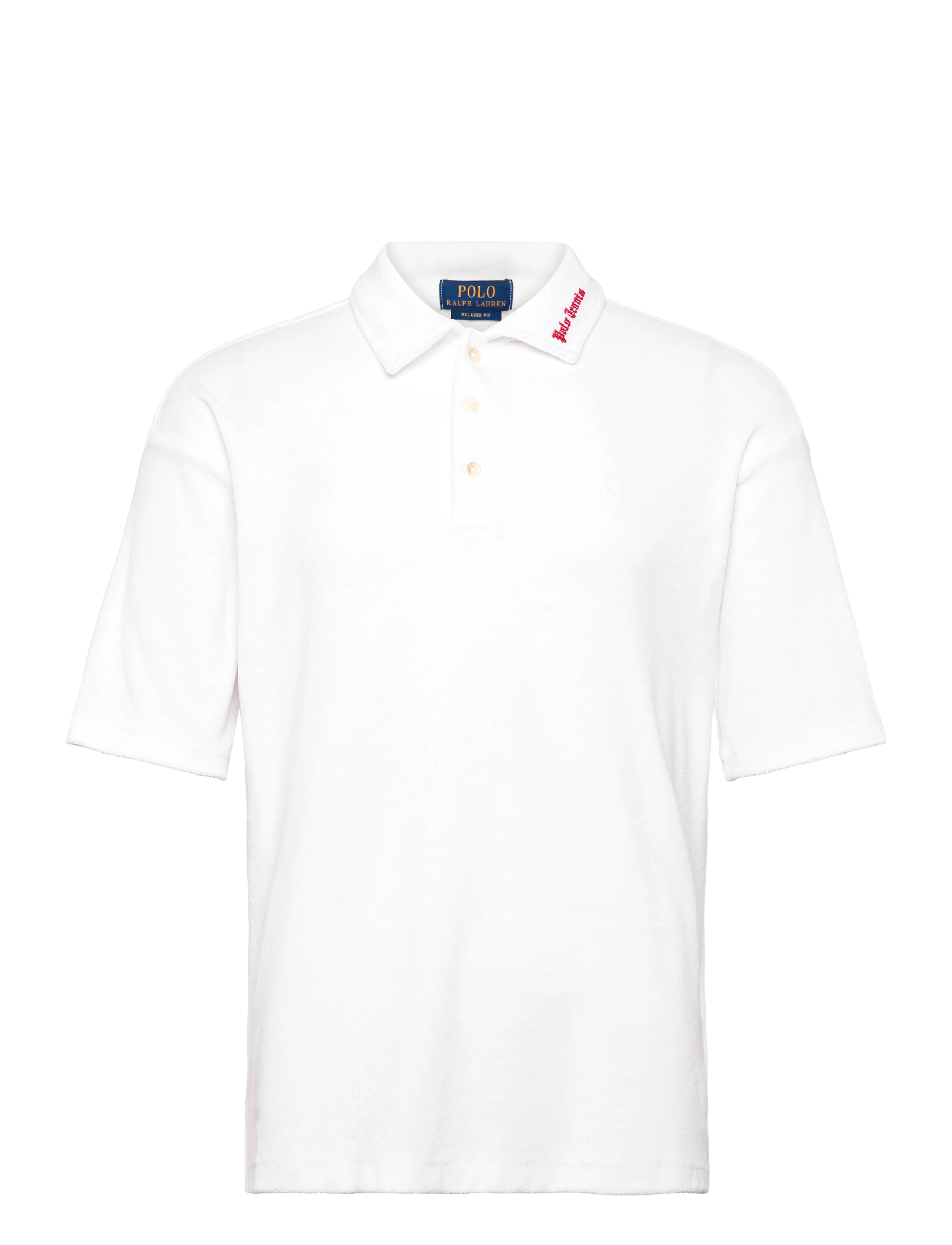 Polo Ralph Lauren Relaxed Fit Terry Polo Shirt, XL, White, Sport Polos > Sport Short-sleeved Polos, Herre