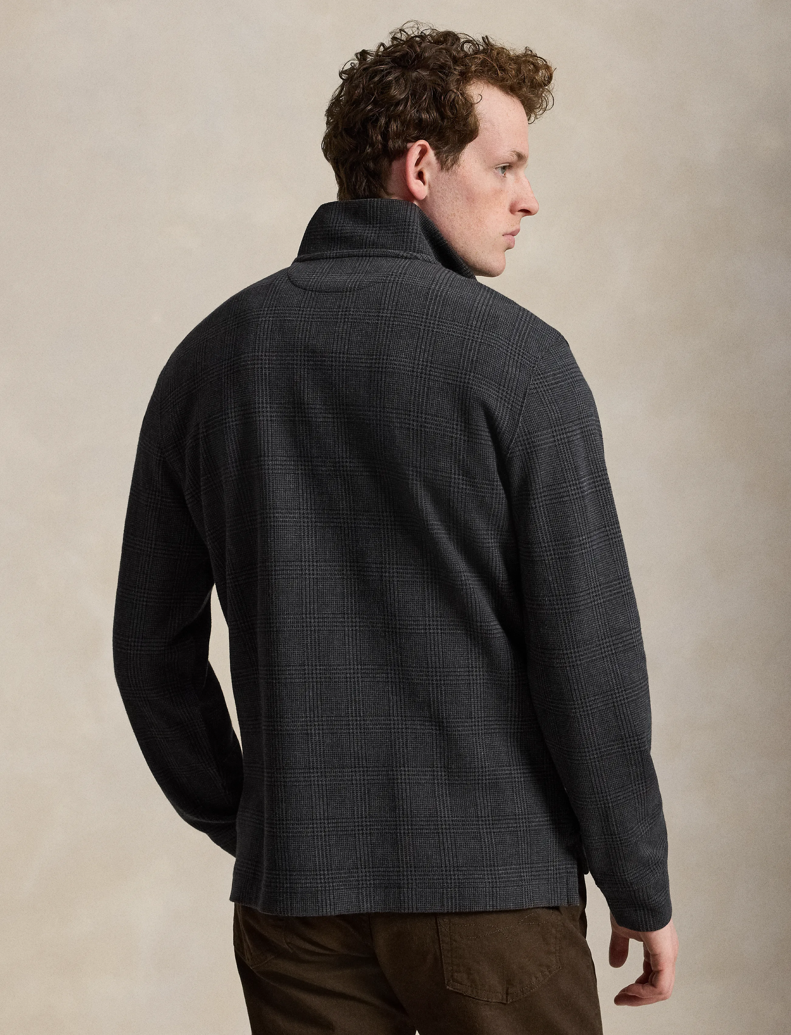 Polo Ralph Lauren - Plaid Estate-Rib Quarter-Zip Pullover - edgewood glen-wnd - 2