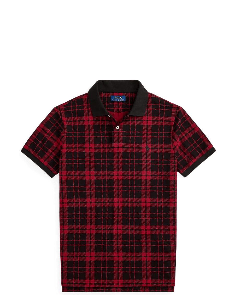 Polo Ralph Lauren - Custom Slim Fit Plaid Mesh Polo Shirt - windsor court pla - 1