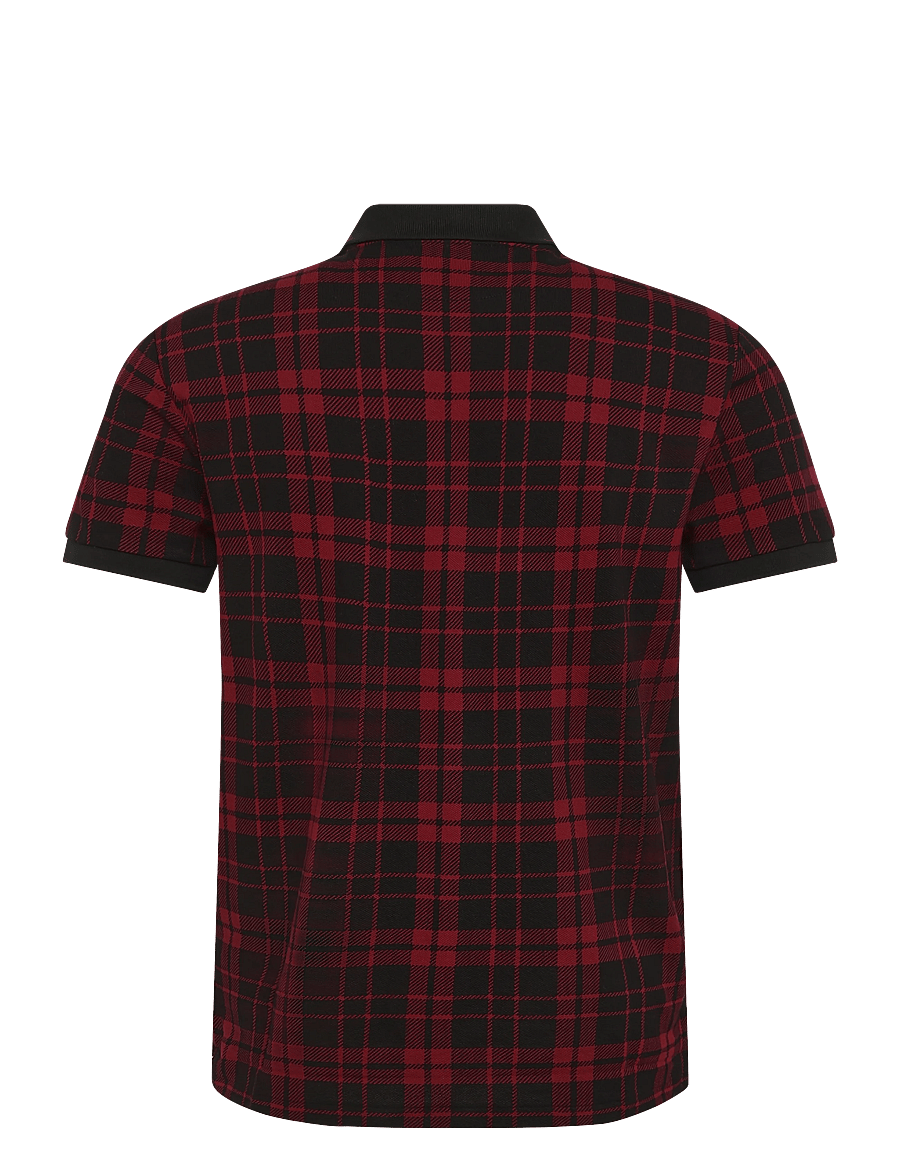 Polo Ralph Lauren - Custom Slim Fit Plaid Mesh Polo Shirt - short-sleeved polos - windsor court pla - 3