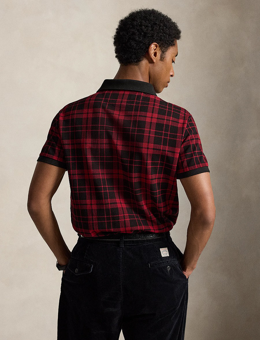 Polo Ralph Lauren - Custom Slim Fit Plaid Mesh Polo Shirt - windsor court pla - 2
