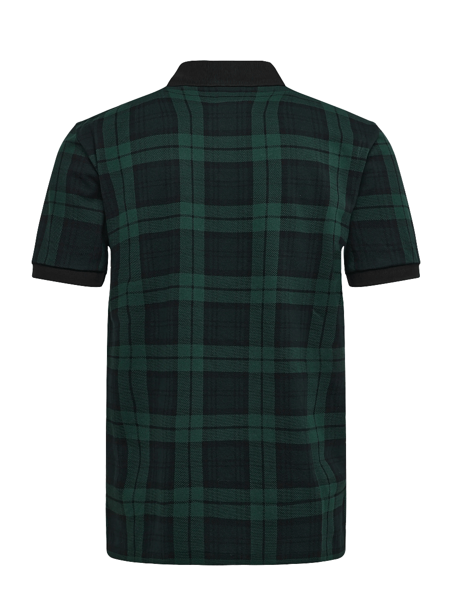 Polo Ralph Lauren - Custom Slim Fit Plaid Mesh Polo Shirt - blackwatch plaid - 1