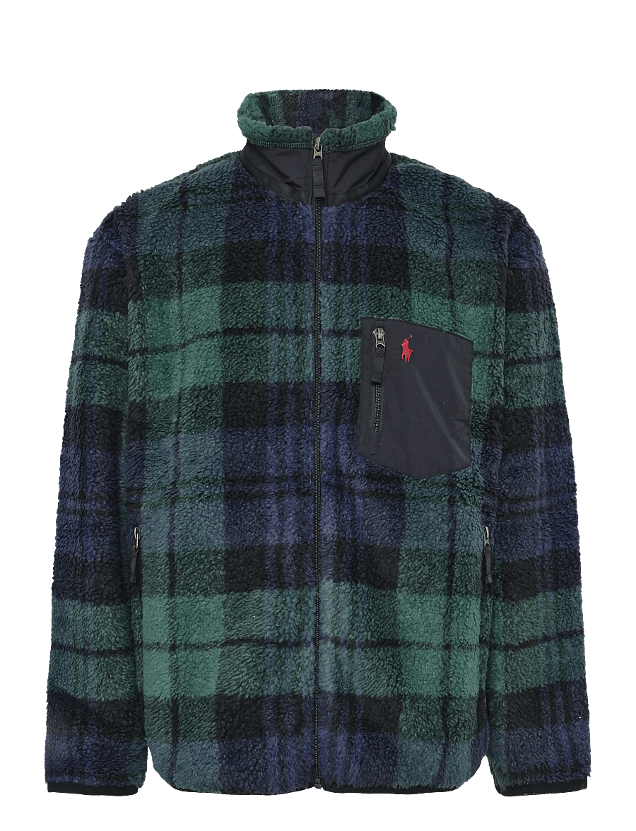 Polo Ralph Lauren - Plaid Pile Fleece Jacket - hybrid-jacken - blackwatch plaid - 1