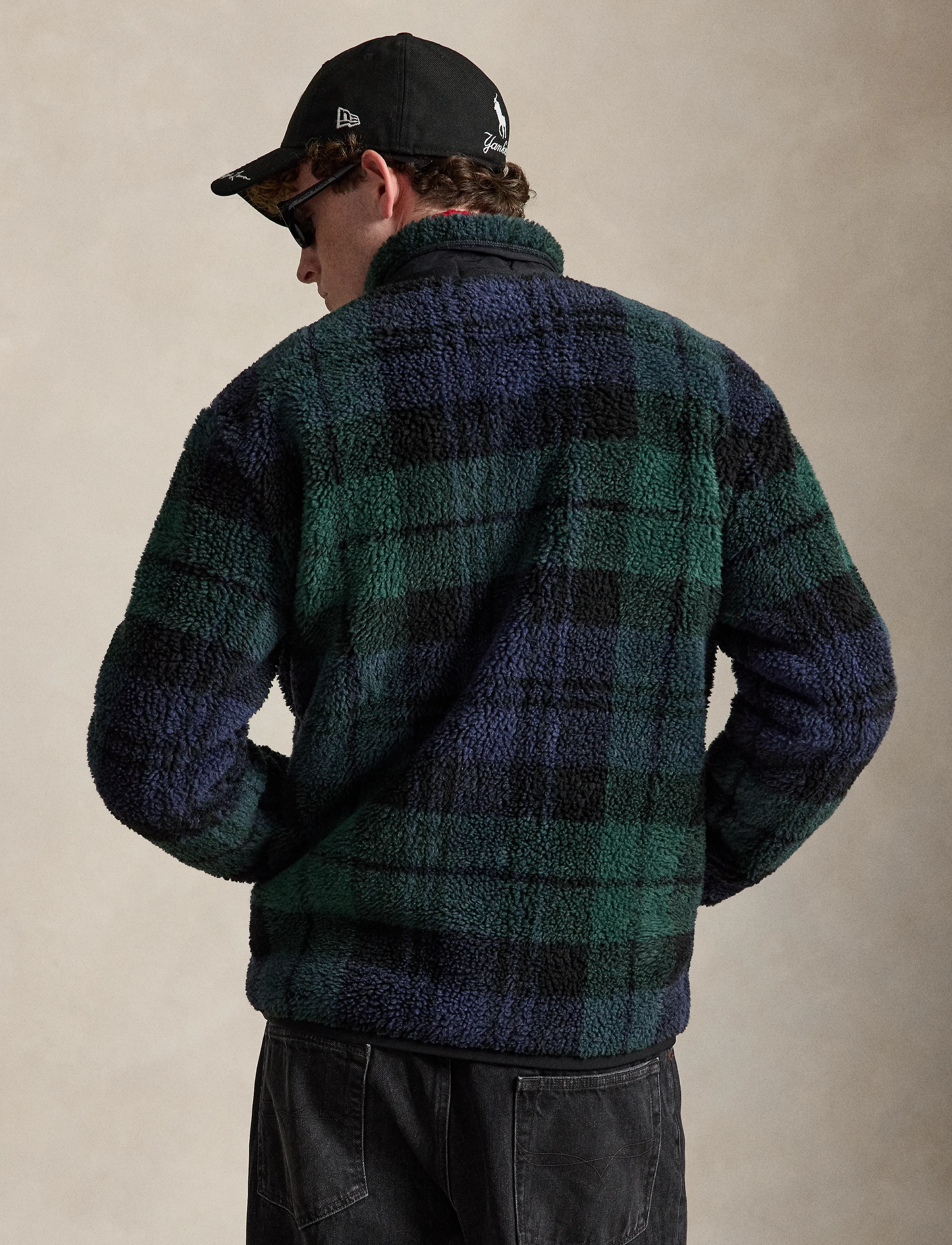Polo Ralph Lauren - Plaid Pile Fleece Jacket - hybrid-jacken - blackwatch plaid - 3