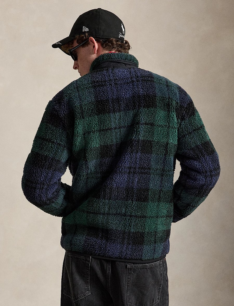 Polo Ralph Lauren - Plaid Pile Fleece Jacket - hybrid-jacken - blackwatch plaid - 3