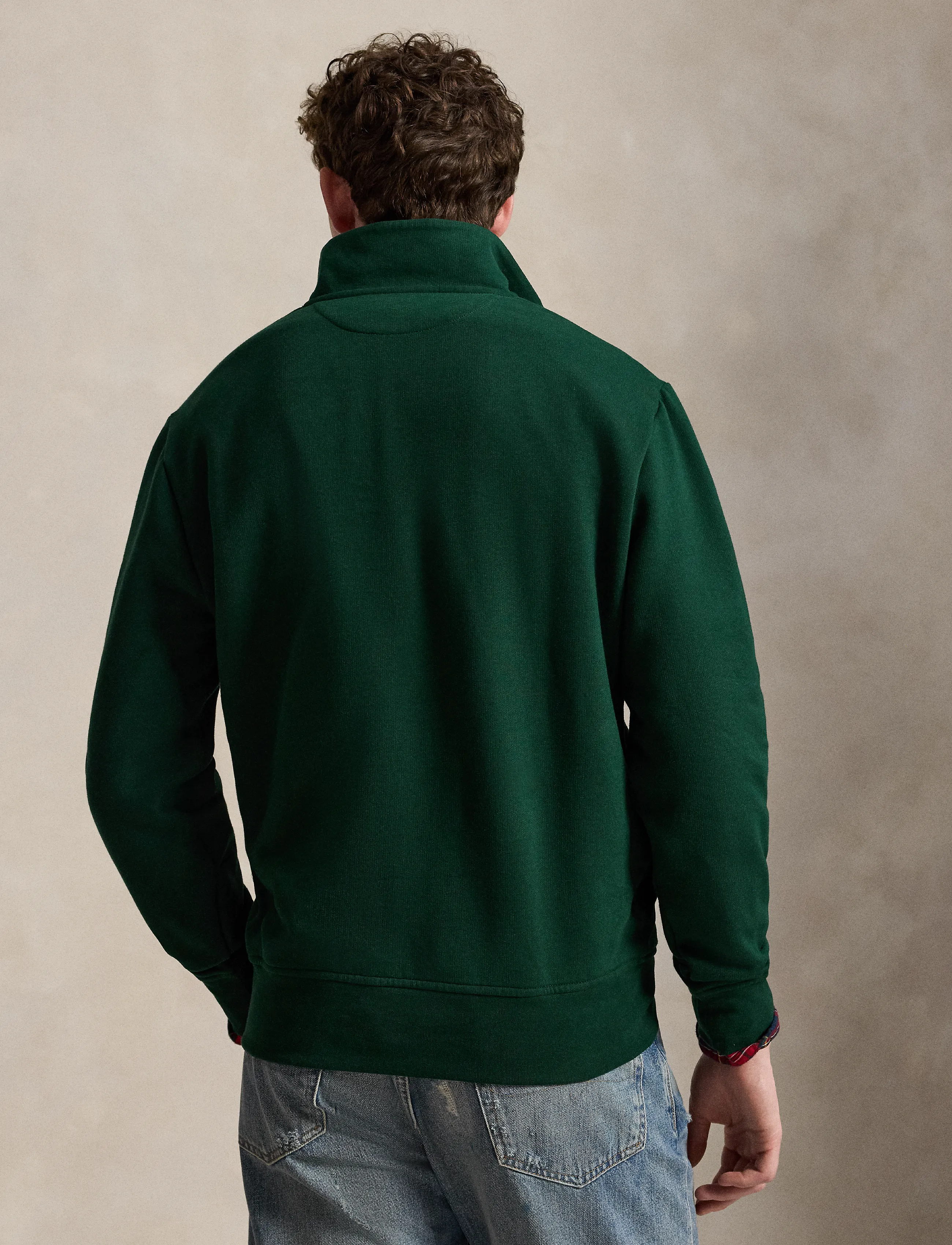 Polo Ralph Lauren - The RL Fleece Quarter-Zip Sweatshirt - moss agate - 2