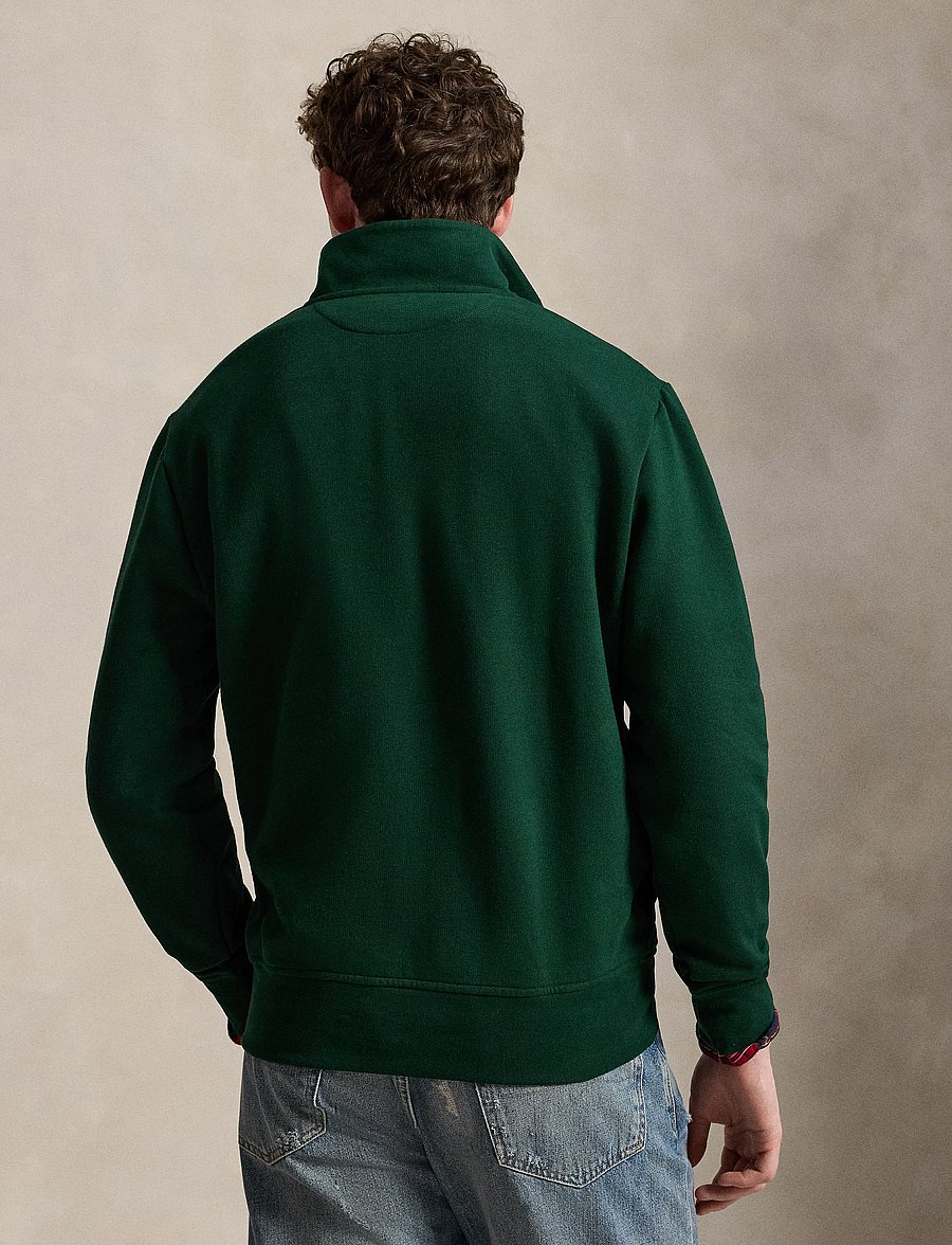 Polo Ralph Lauren - The RL Fleece Quarter-Zip Sweatshirt - poolpika lukuga džemprid - moss agate - 2