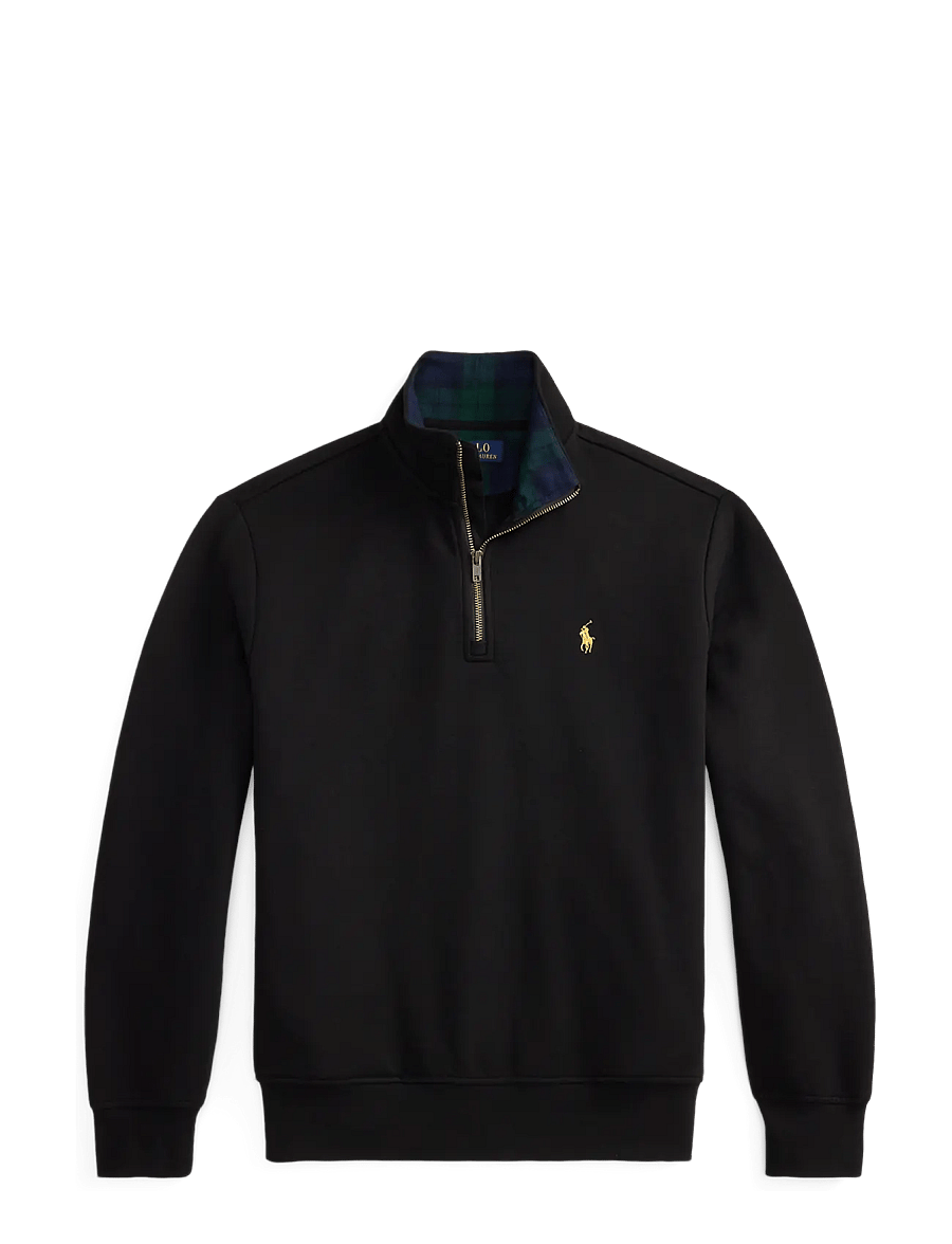 Polo Ralph Lauren - The RL Fleece Quarter-Zip Sweatshirt - poolpika lukuga džemprid - polo black - 1