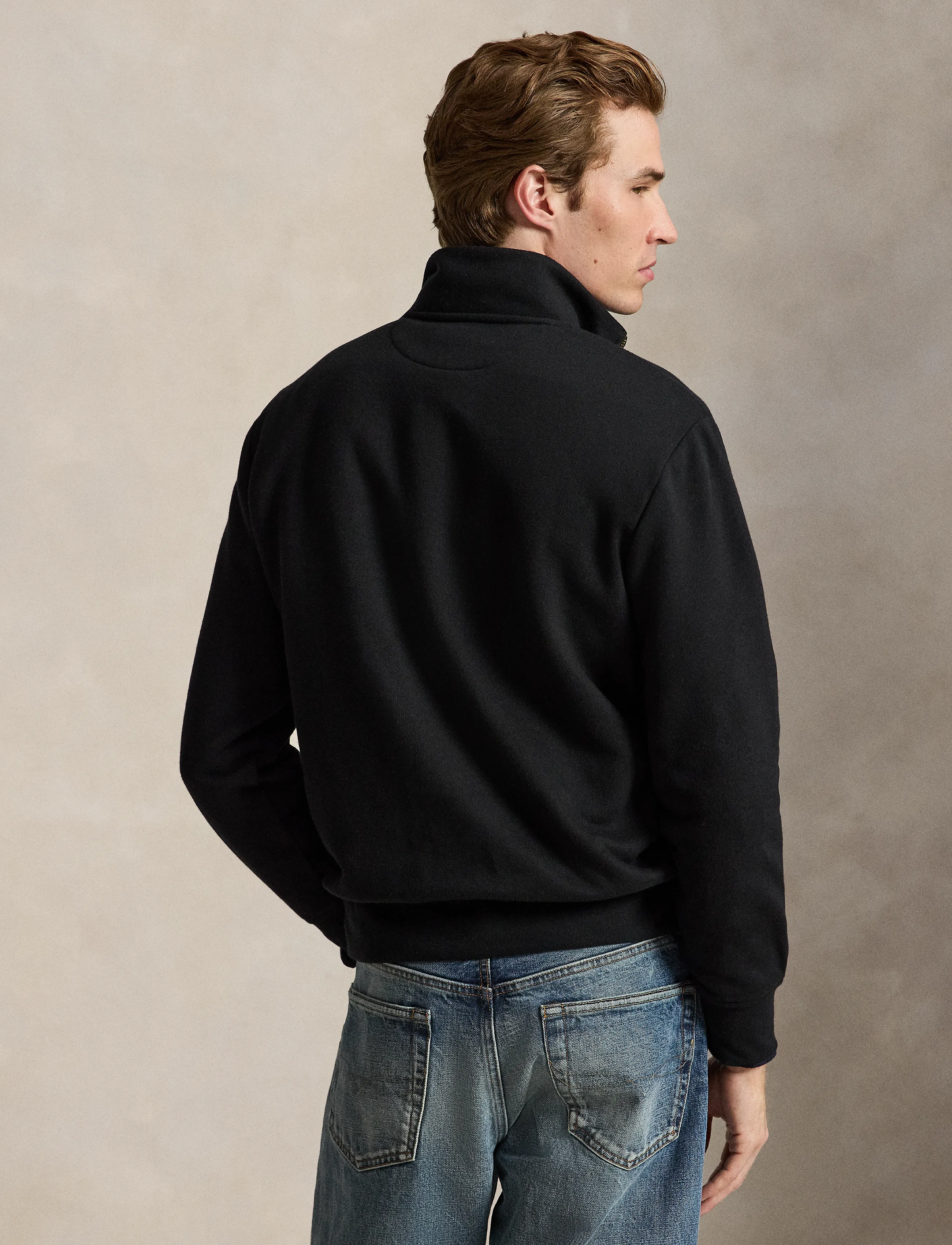 Polo Ralph Lauren - The RL Fleece Quarter-Zip Sweatshirt - polo black - 2