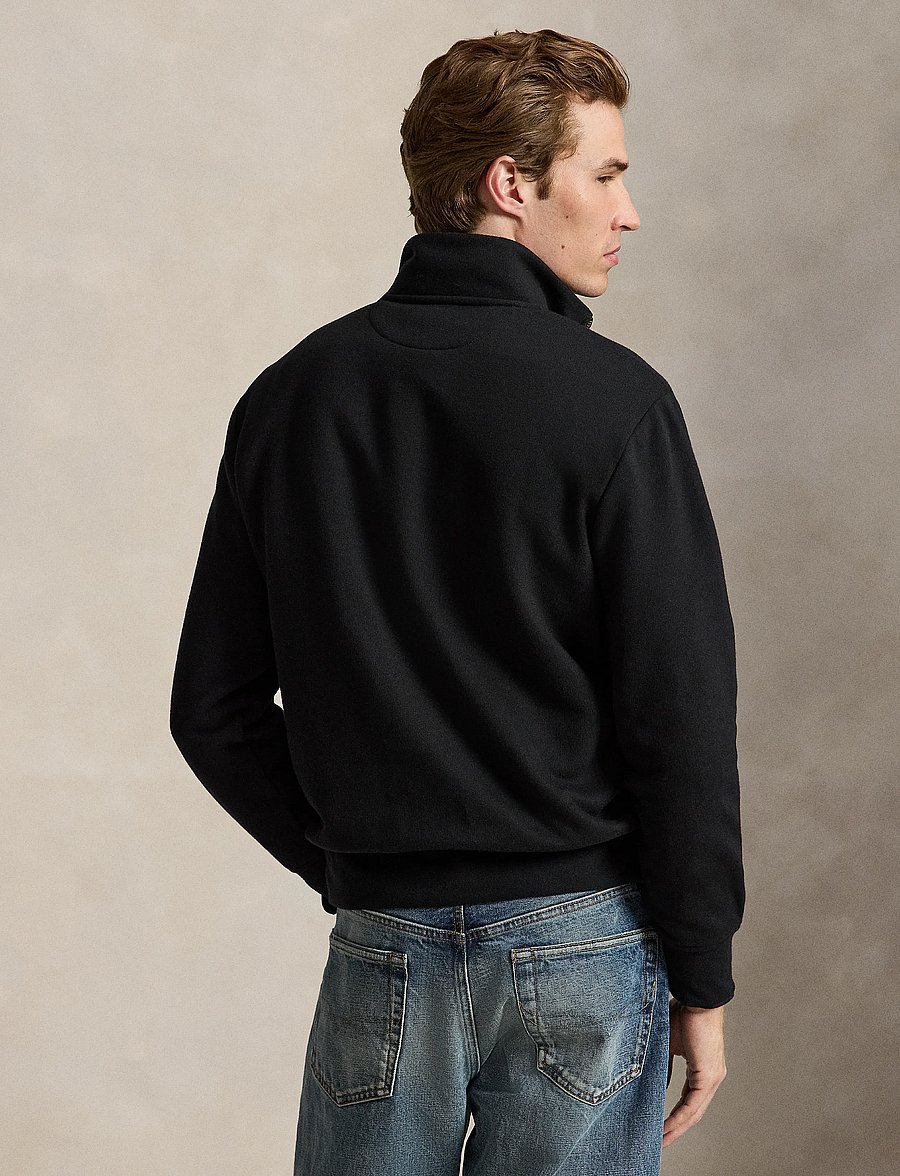 Polo Ralph Lauren - The RL Fleece Quarter-Zip Sweatshirt - poolpika lukuga džemprid - polo black - 2