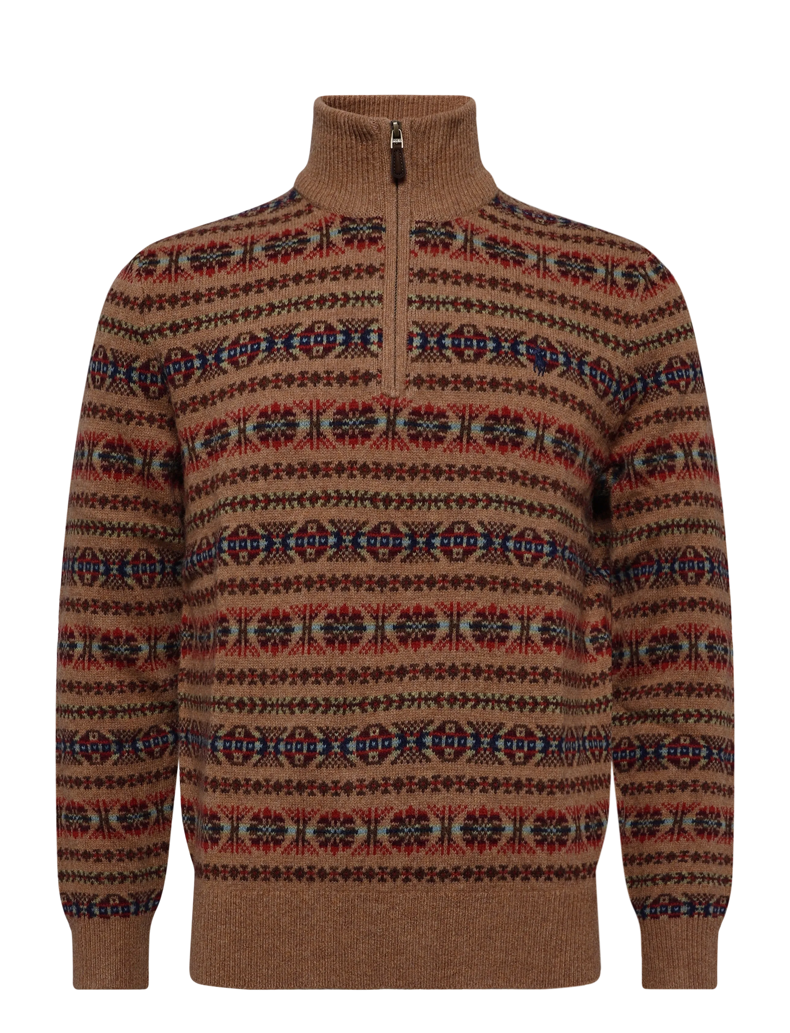 Polo Ralph Lauren Fair Isle Wool Mockneck Sweater - Strickmode - MULTI COMBO / beige