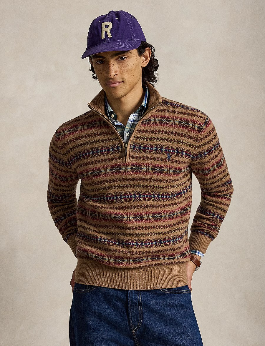 Polo Ralph Lauren - Fair Isle Wool Mockneck Sweater - tõmblukk-kaelusega dressipluusid - multi combo - 0