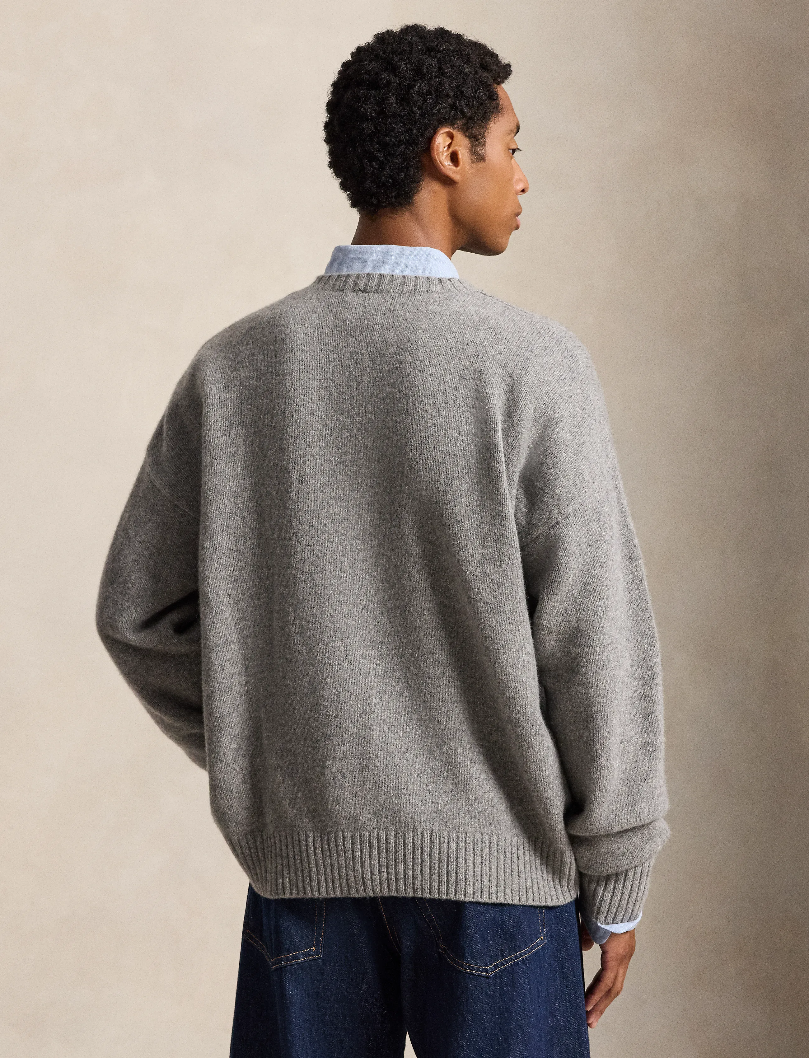 Polo Ralph Lauren - Relaxed Fit Polo Bear Sweater - grey combo - 3